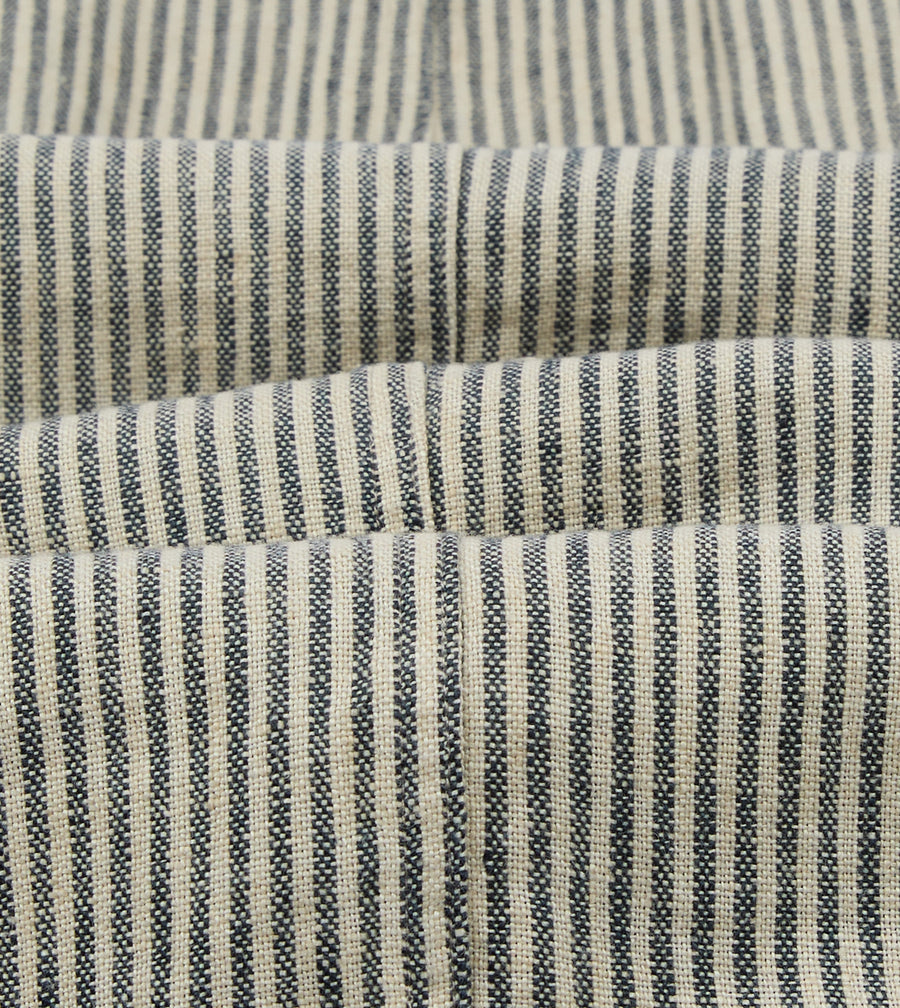 Navy and Ecru Stripe Oxford Linen Games Blazer Mk. IV