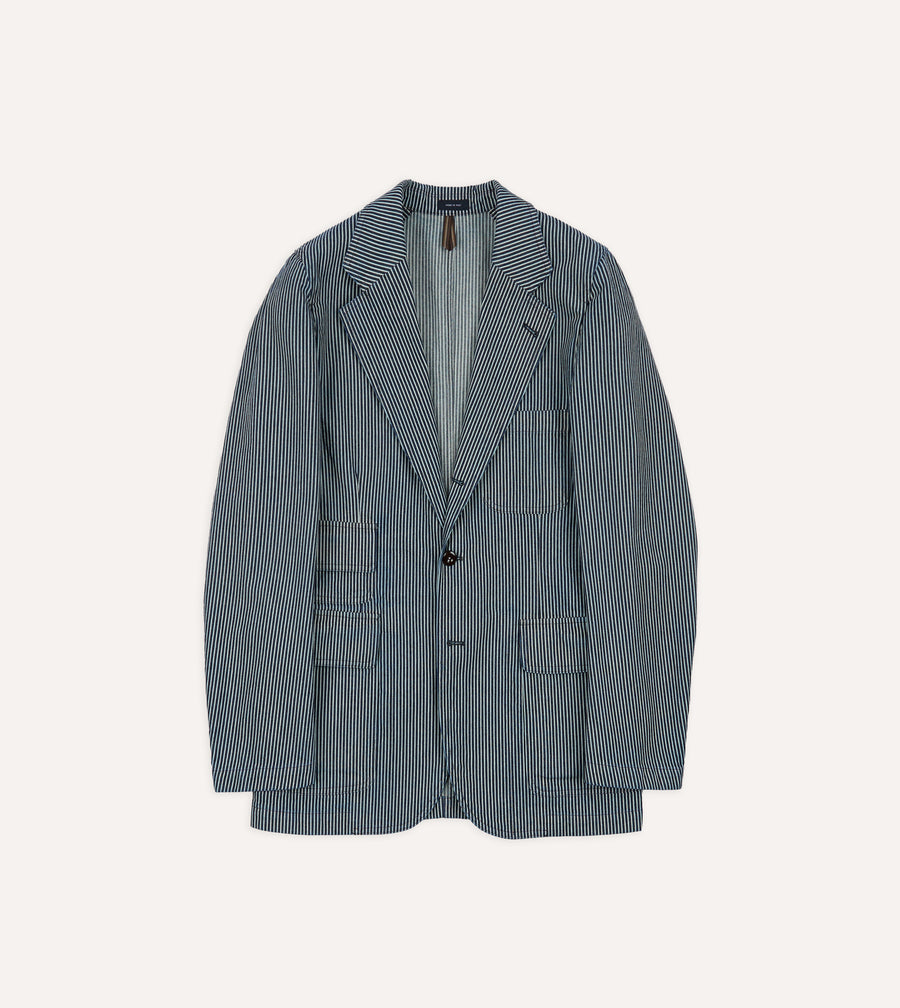 Indigo Hickory Stripe Games Blazer Mk. IV