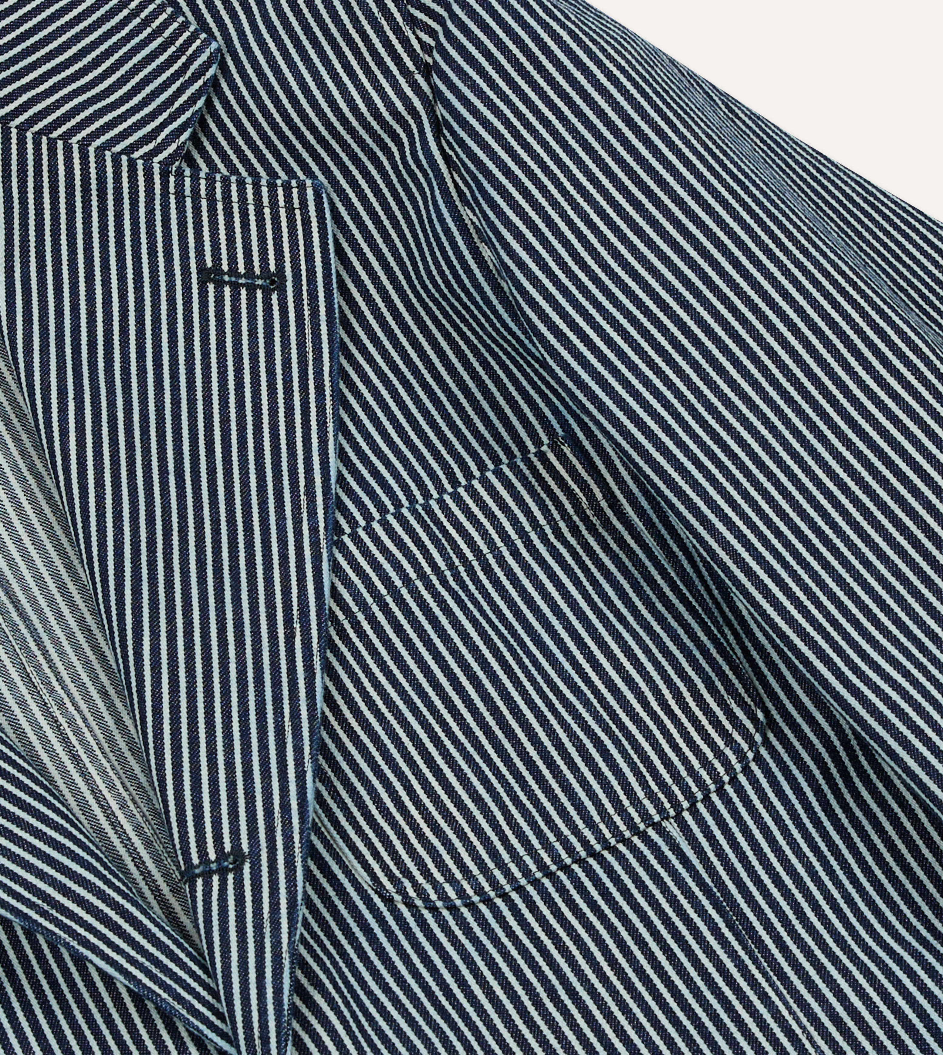 Indigo Hickory Stripe Games Blazer Mk. IV – Drakes US