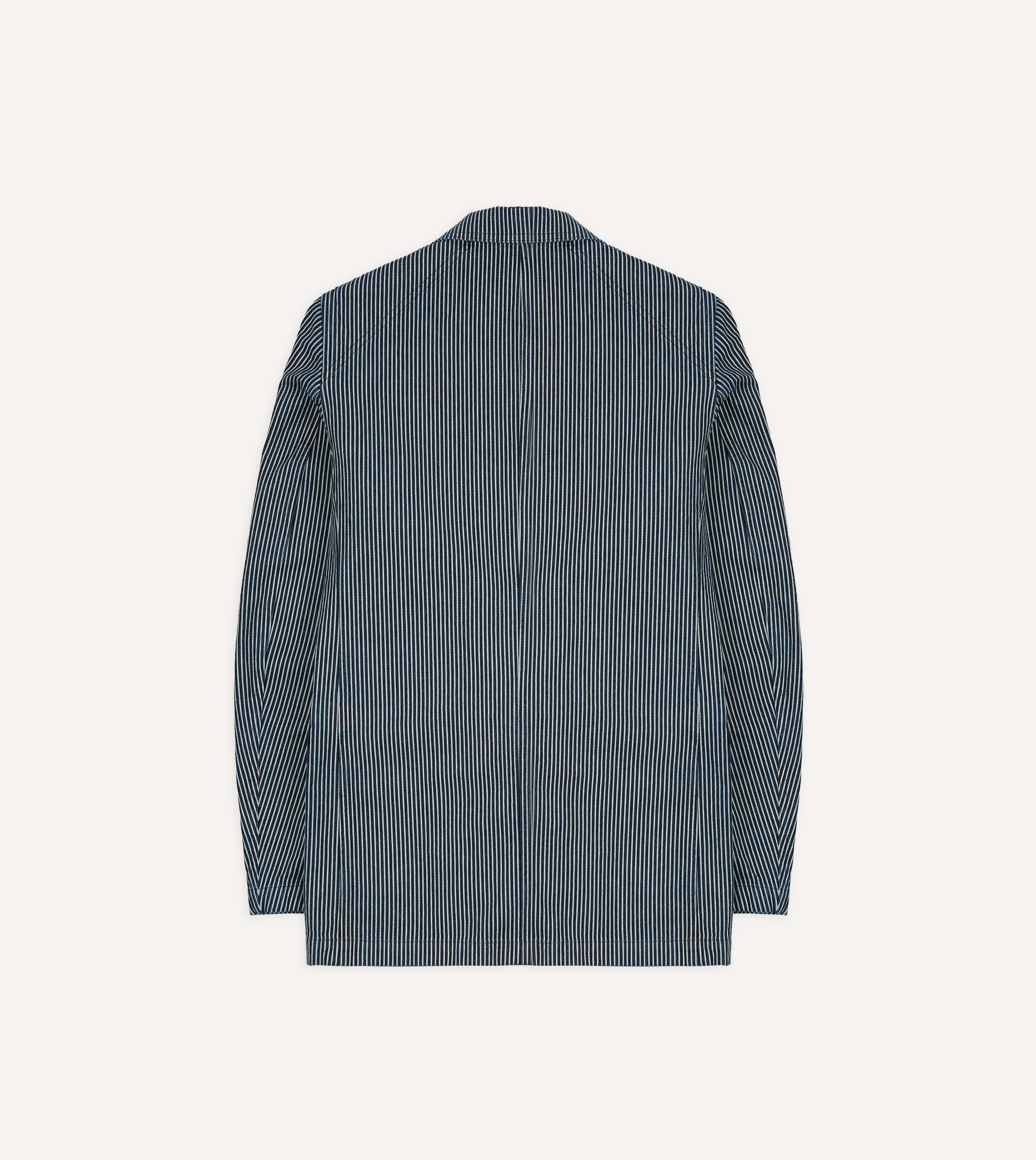 Indigo Hickory Stripe Games Blazer Mk. IV – Drakes US