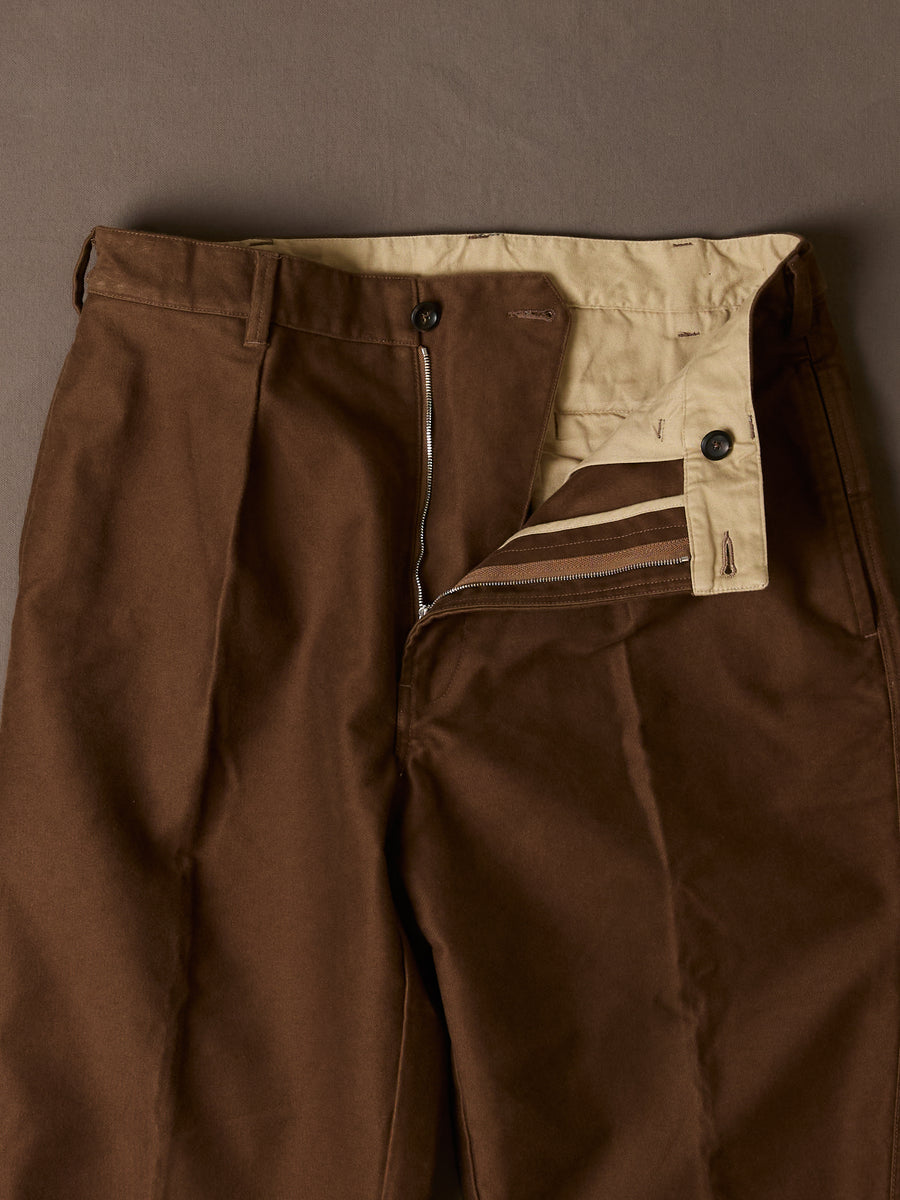 Brown Moleskin Games Trouser