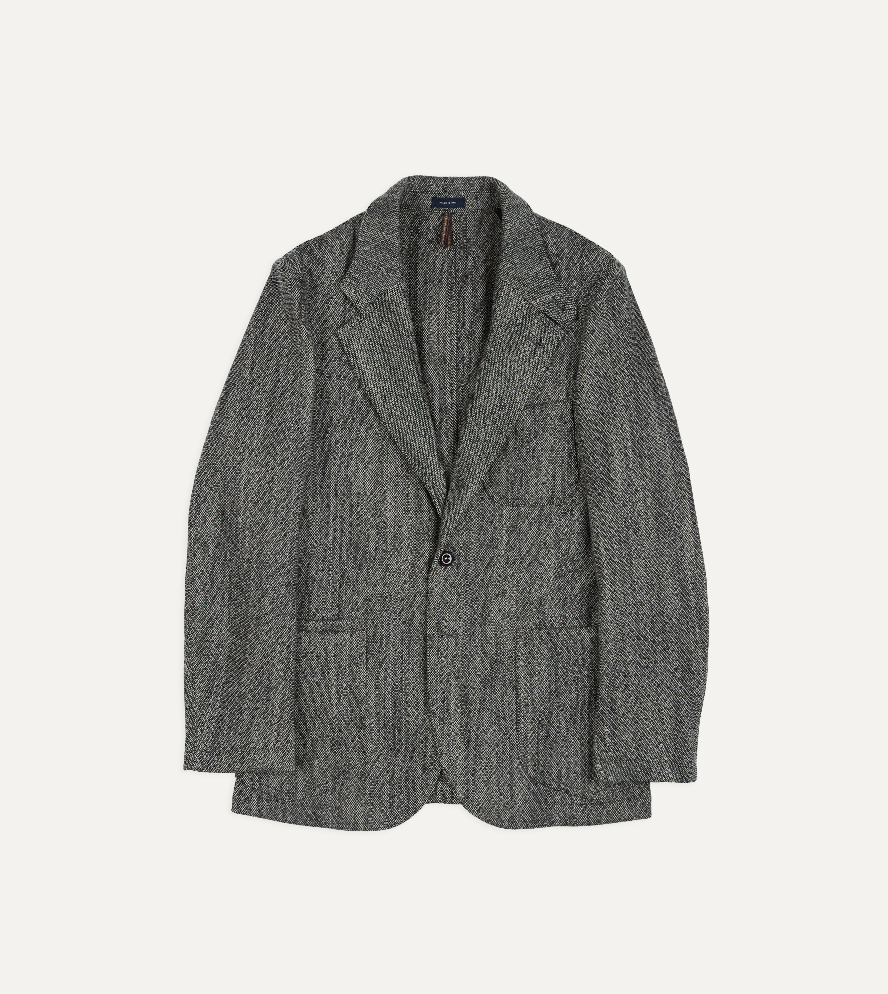 ジャケット・アウター ROWING BLAZERS Herringbone Tweed Gray Grey Wool Tweed Field Games Blazer – Drakes US