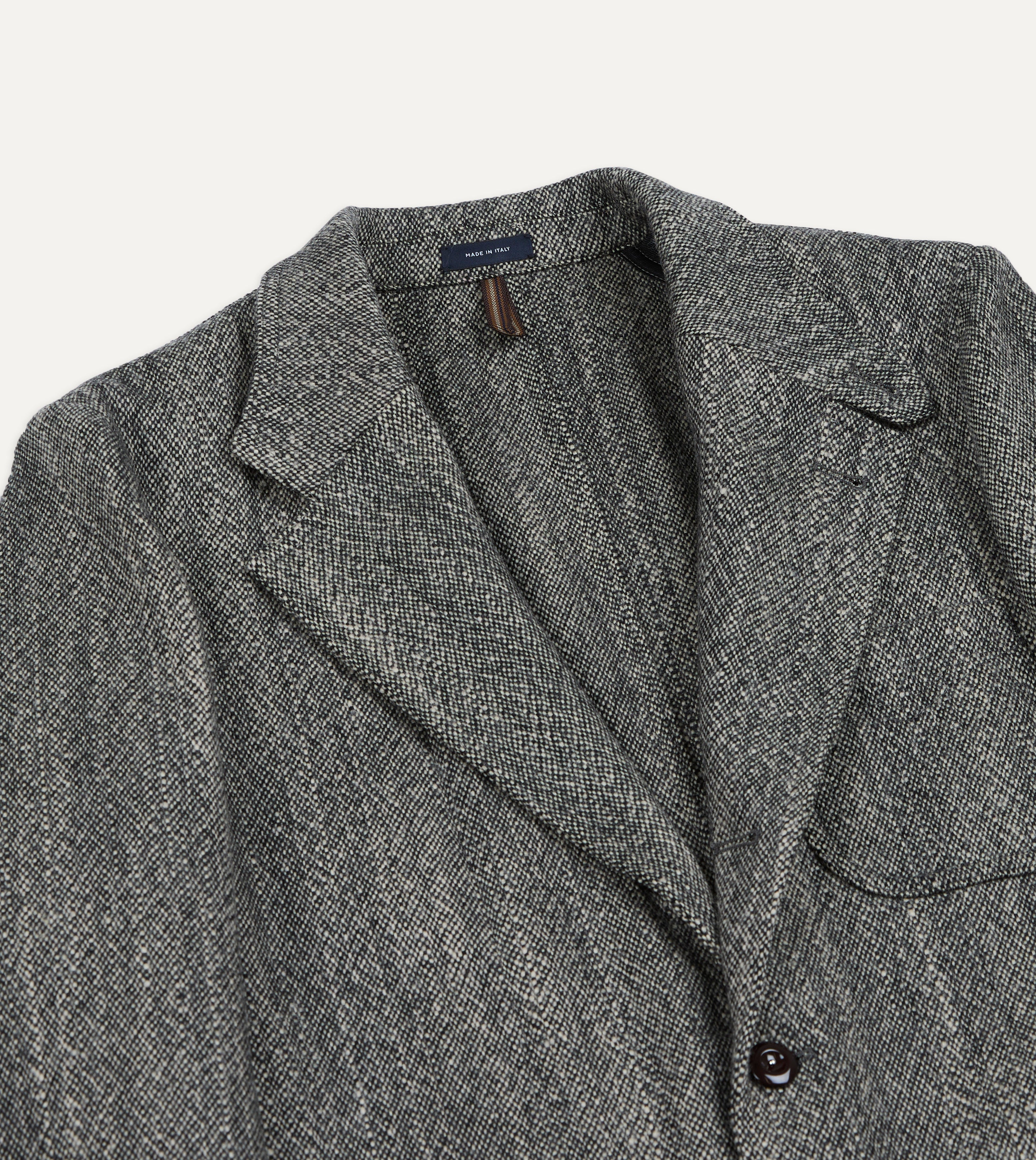 Grey Wool Tweed Field Games Blazer – Drakes US