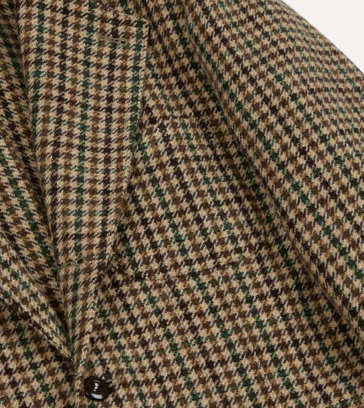 Brown and Green Houndstooth Check Tweed Games Blazer Mk. VII