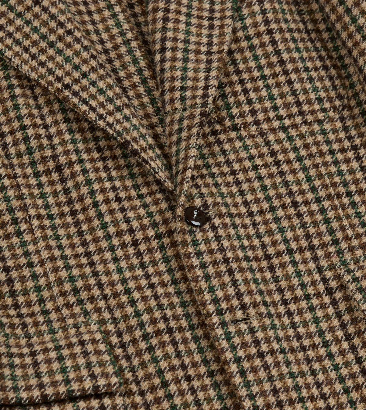 Brown and Green Houndstooth Check Tweed Games Blazer Mk. VII