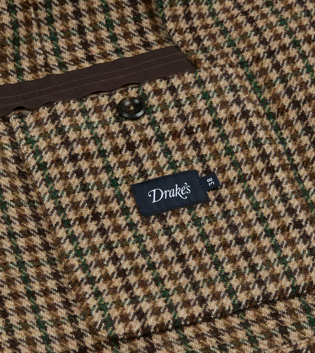 Brown and Green Houndstooth Check Tweed Games Blazer Mk. VII
