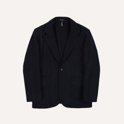 Navy Harris Tweed Games Blazer Mk. VII – Drakes US
