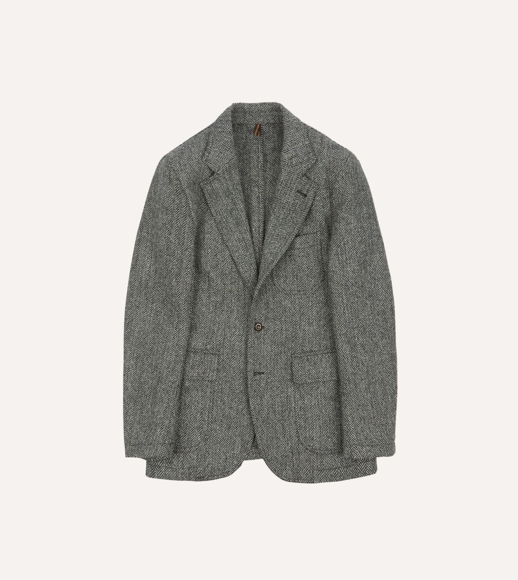 Buy Grey Signature Harris Tweed British Wool Blazer from Next India