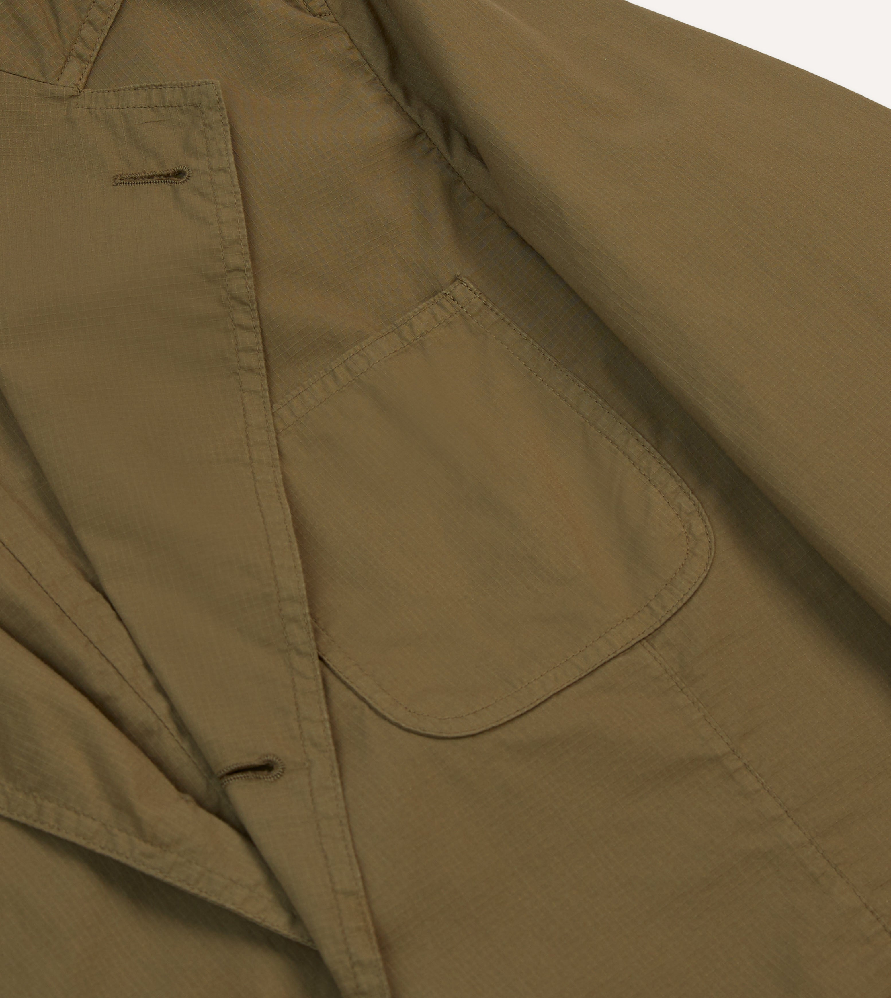 Olive Ripstop Cotton Games Blazer Mk. VIII – Drakes US