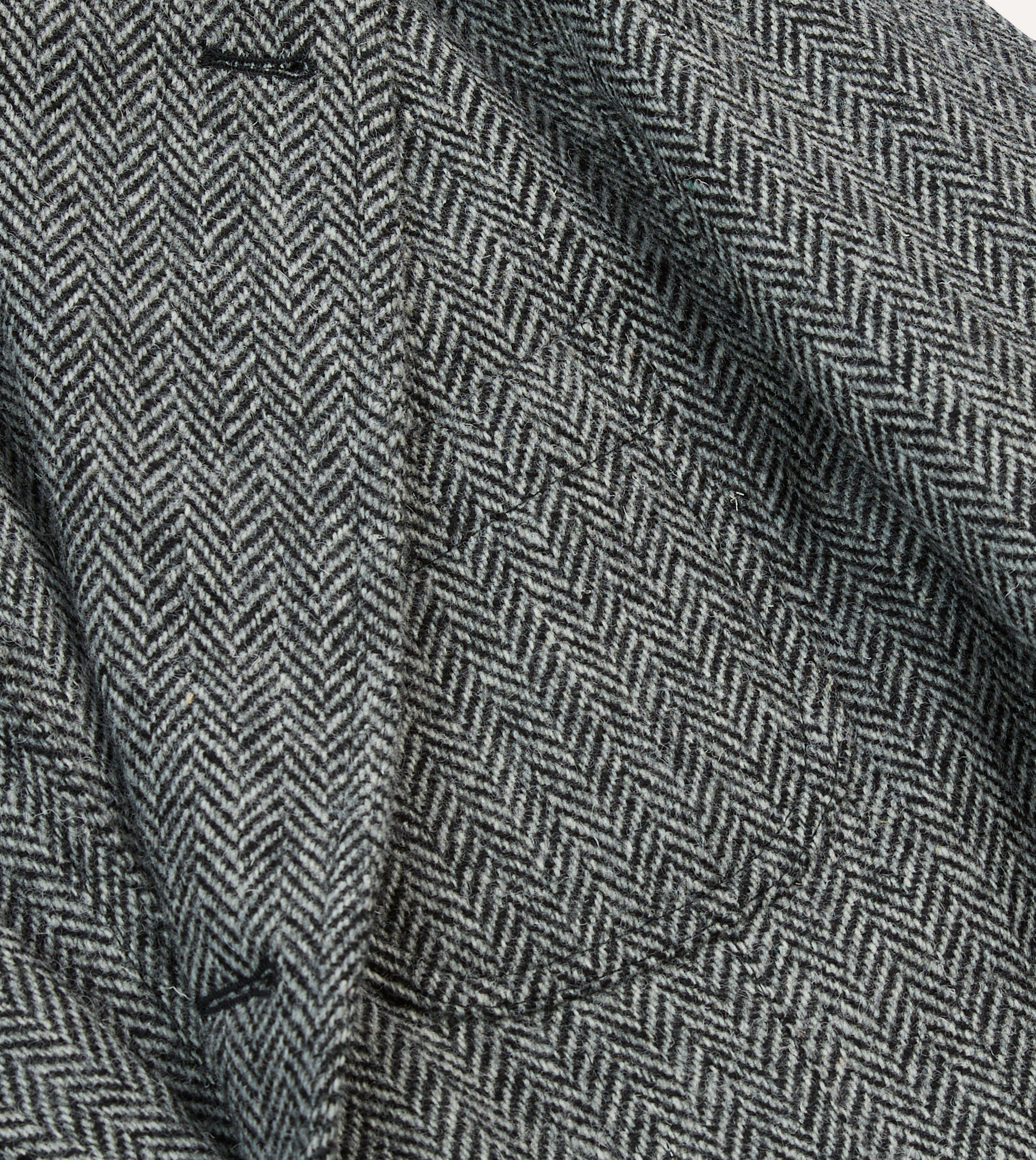 Grey Herringbone Harris Tweed Games Blazer Mk. VII – Drakes US