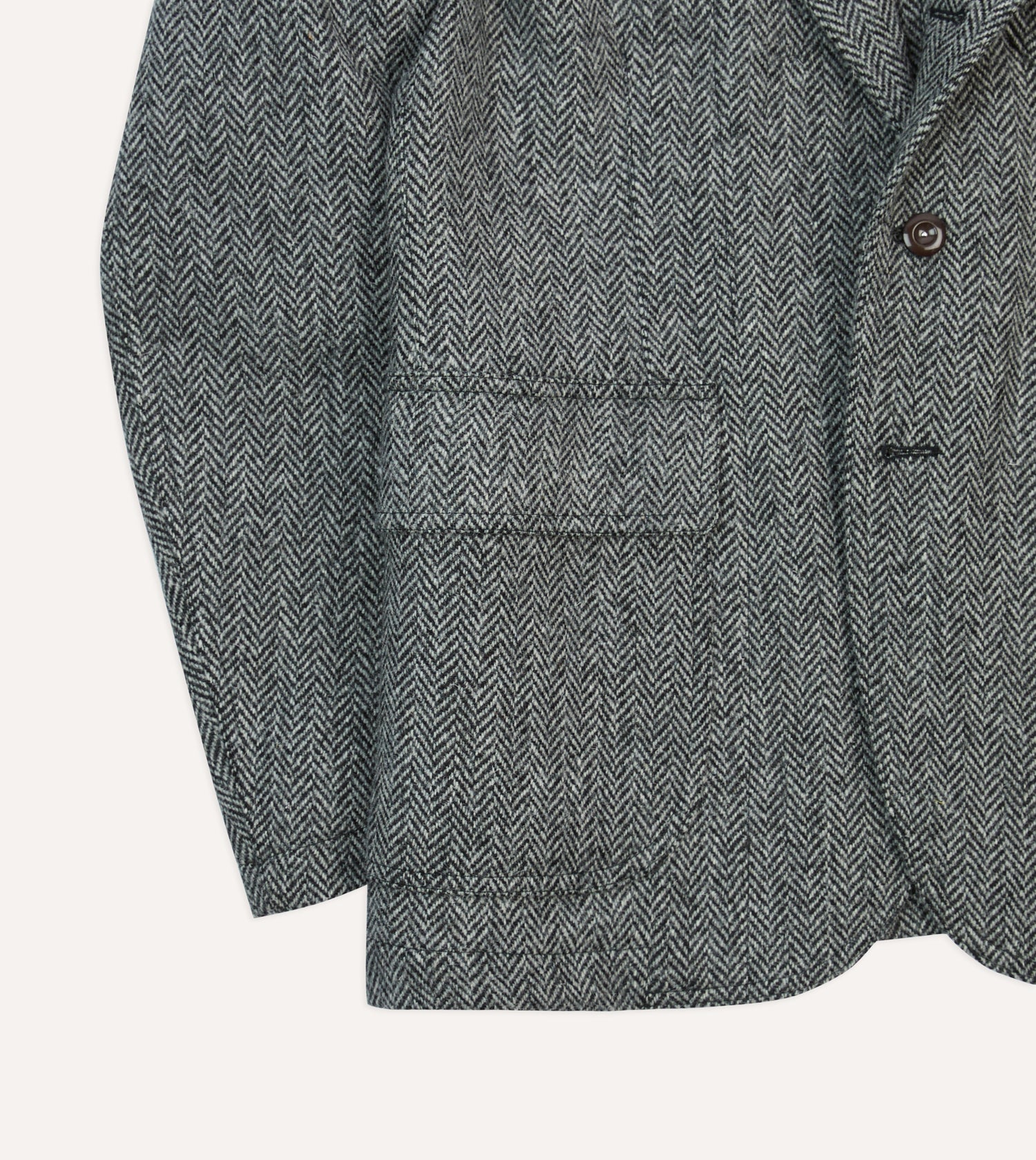 Grey Herringbone Harris Tweed Games Blazer Mk. VII