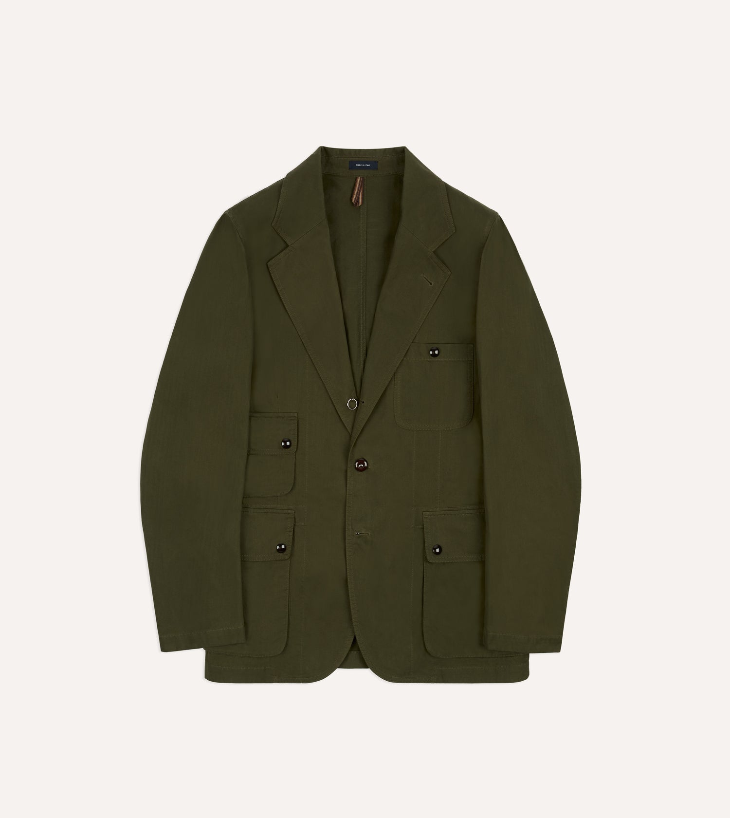 Drake’s and New Balance Waxed Herringbone Cotton Games Blazer