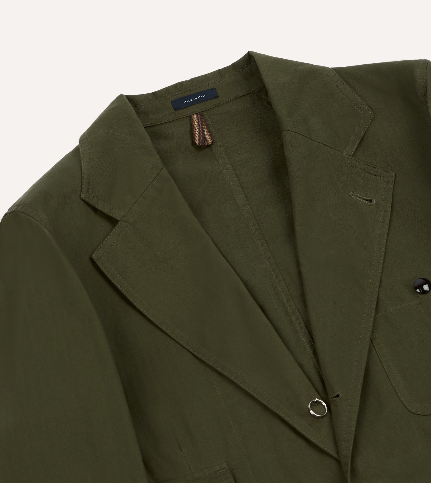 Drake’s and New Balance Waxed Herringbone Cotton Games Blazer