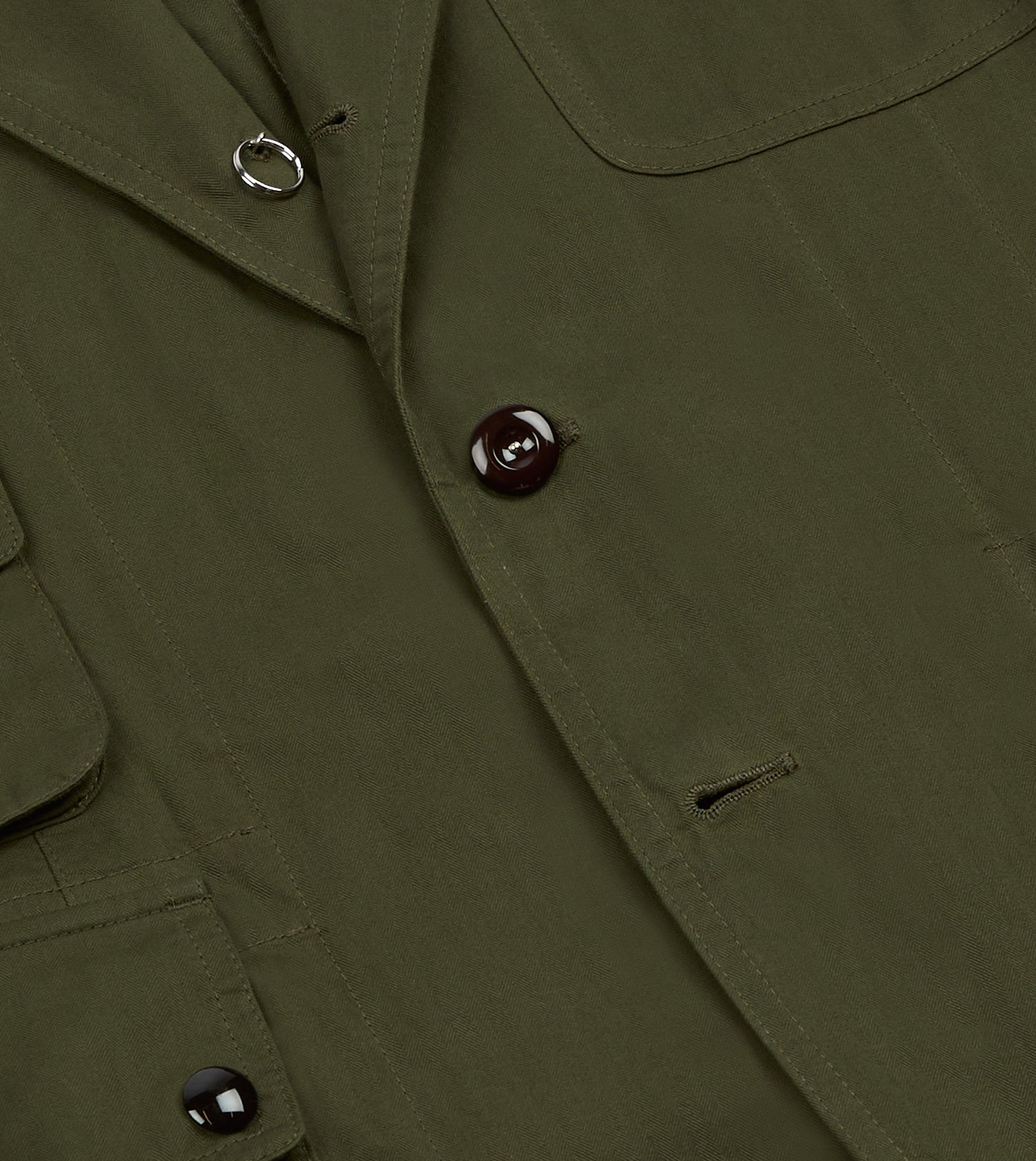 Drake’s and New Balance Waxed Herringbone Cotton Games Blazer