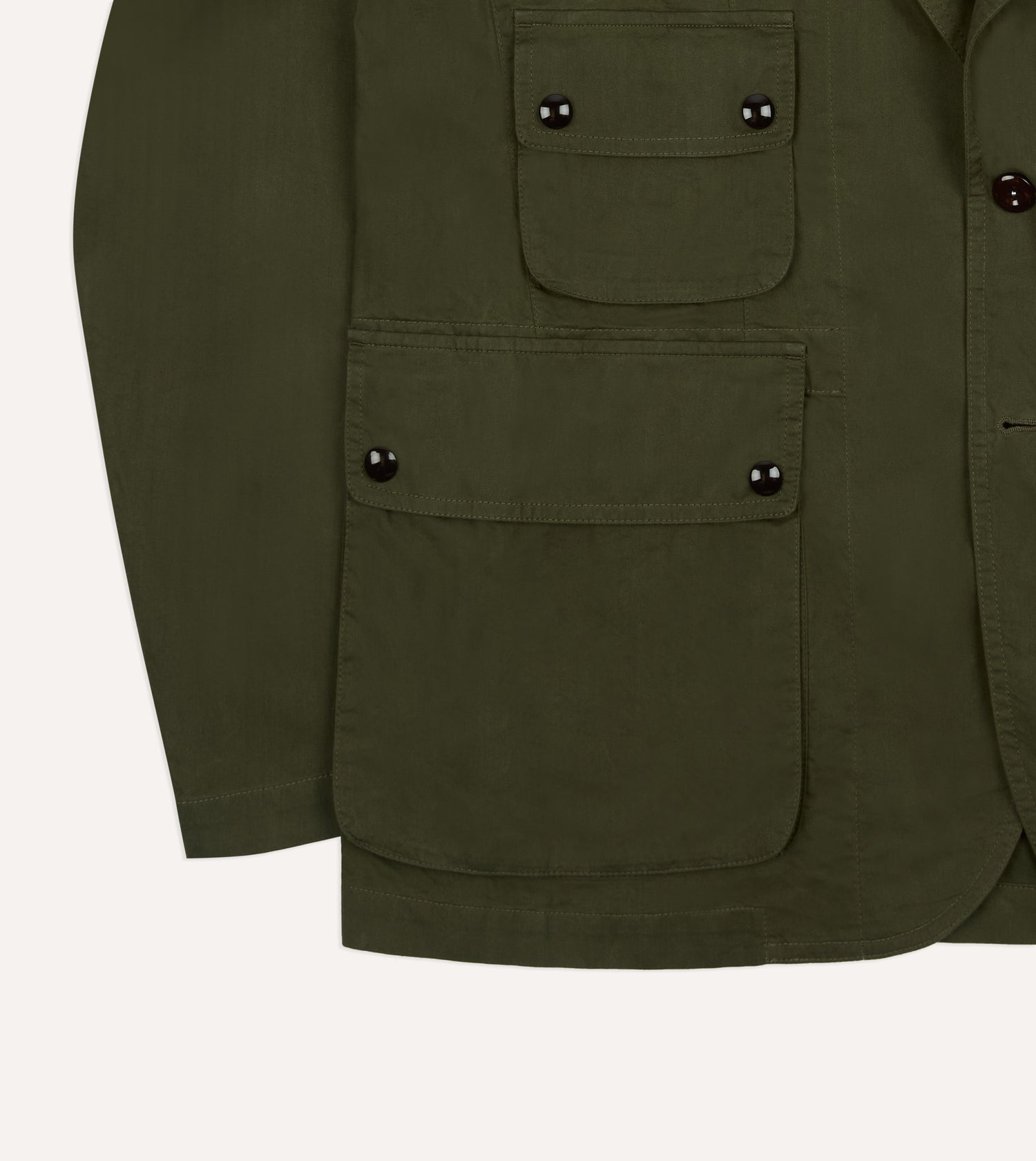 Drake’s and New Balance Waxed Herringbone Cotton Games Blazer