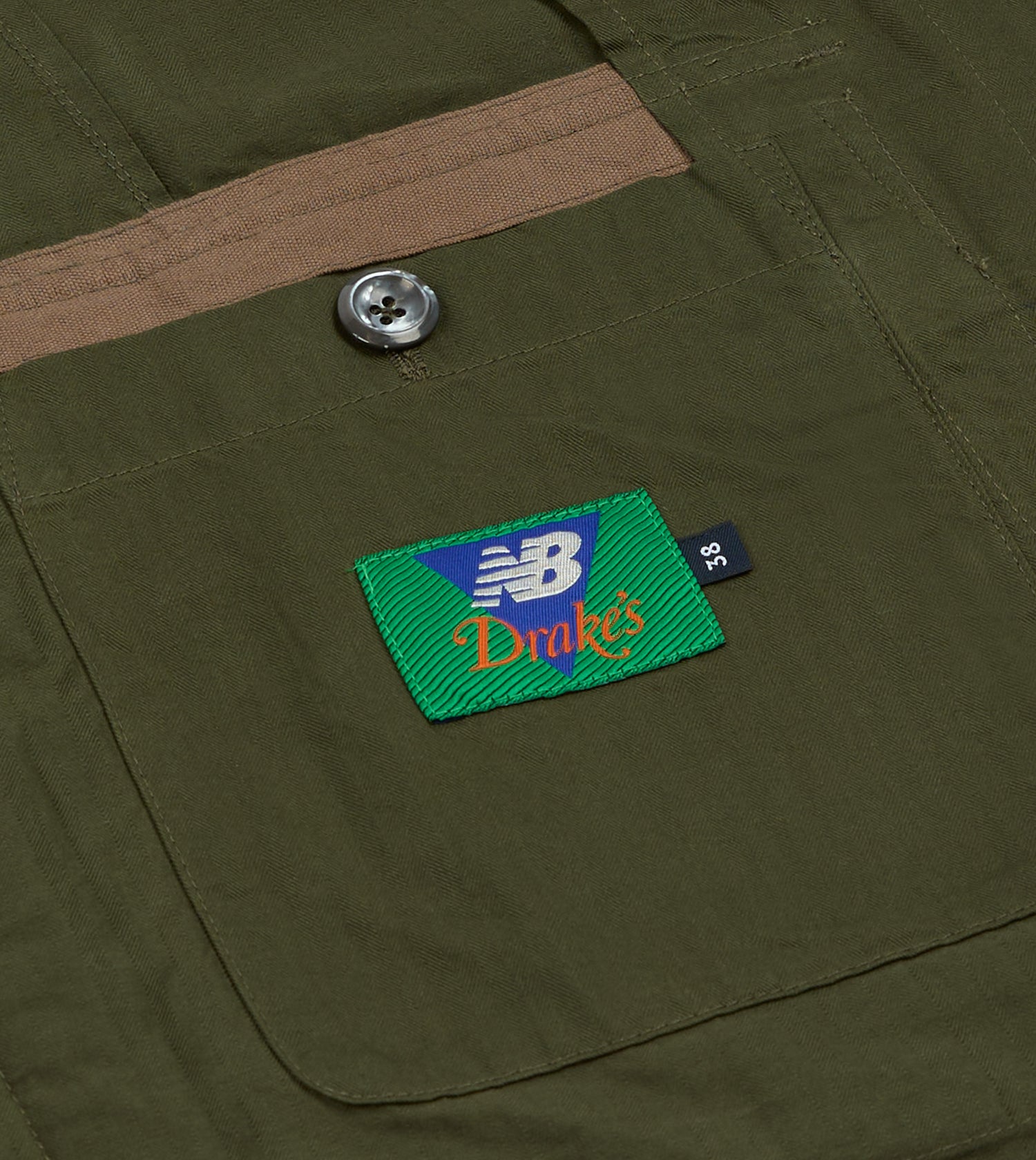 Drake’s and New Balance Waxed Herringbone Cotton Games Blazer