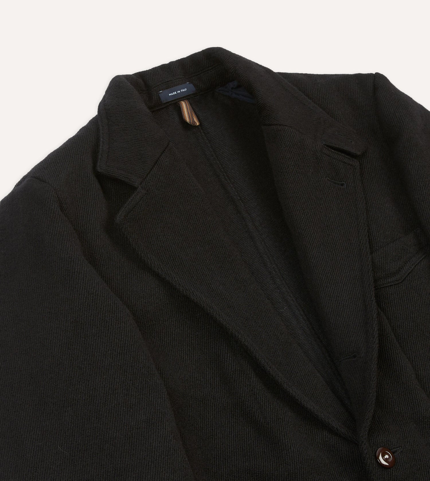 Navy Wool-Cotton Twill Field Games Blazer
