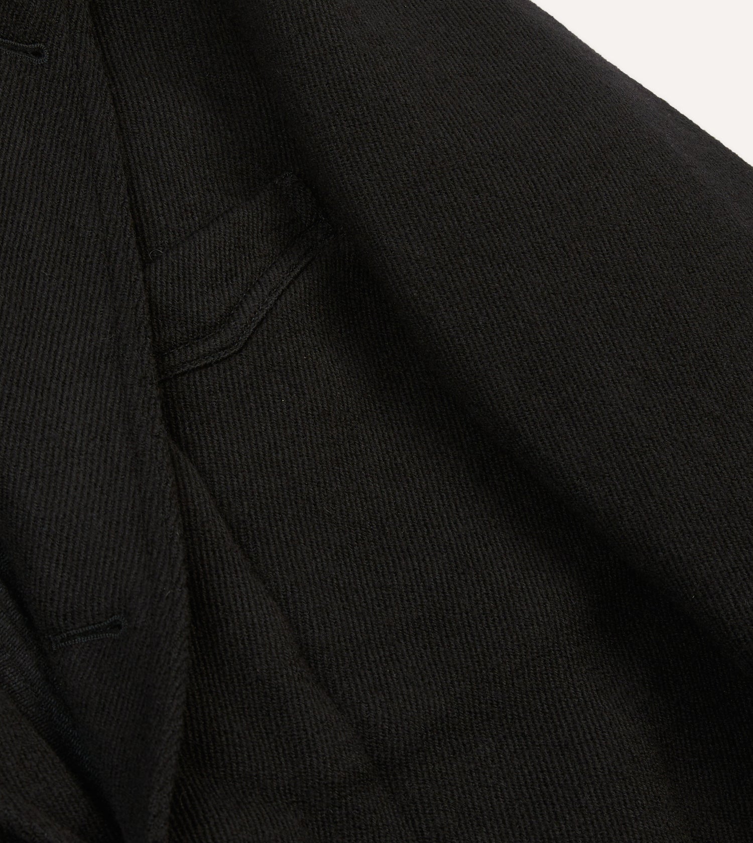 Navy Wool-Cotton Twill Field Games Blazer