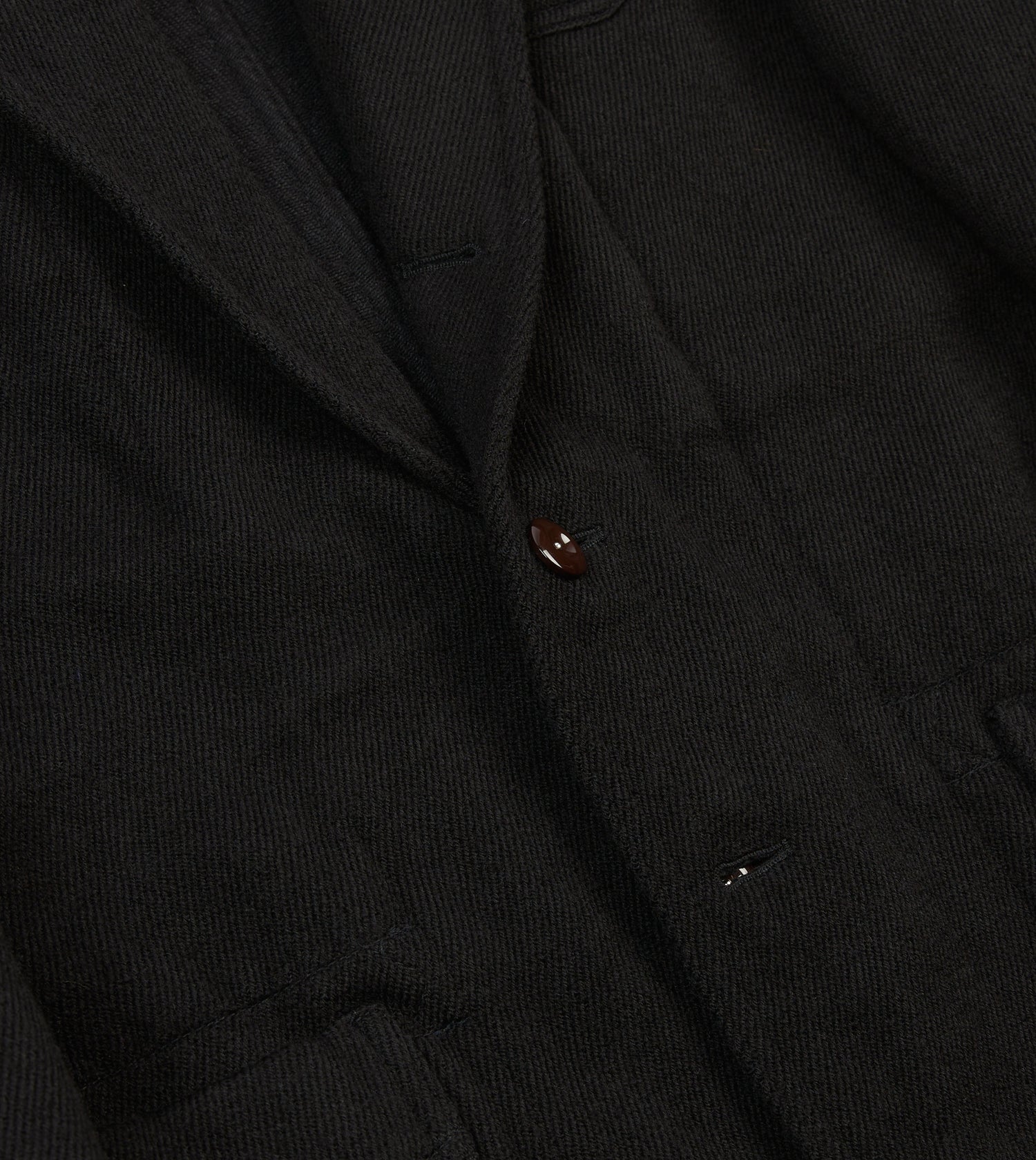 Navy Wool-Cotton Twill Field Games Blazer