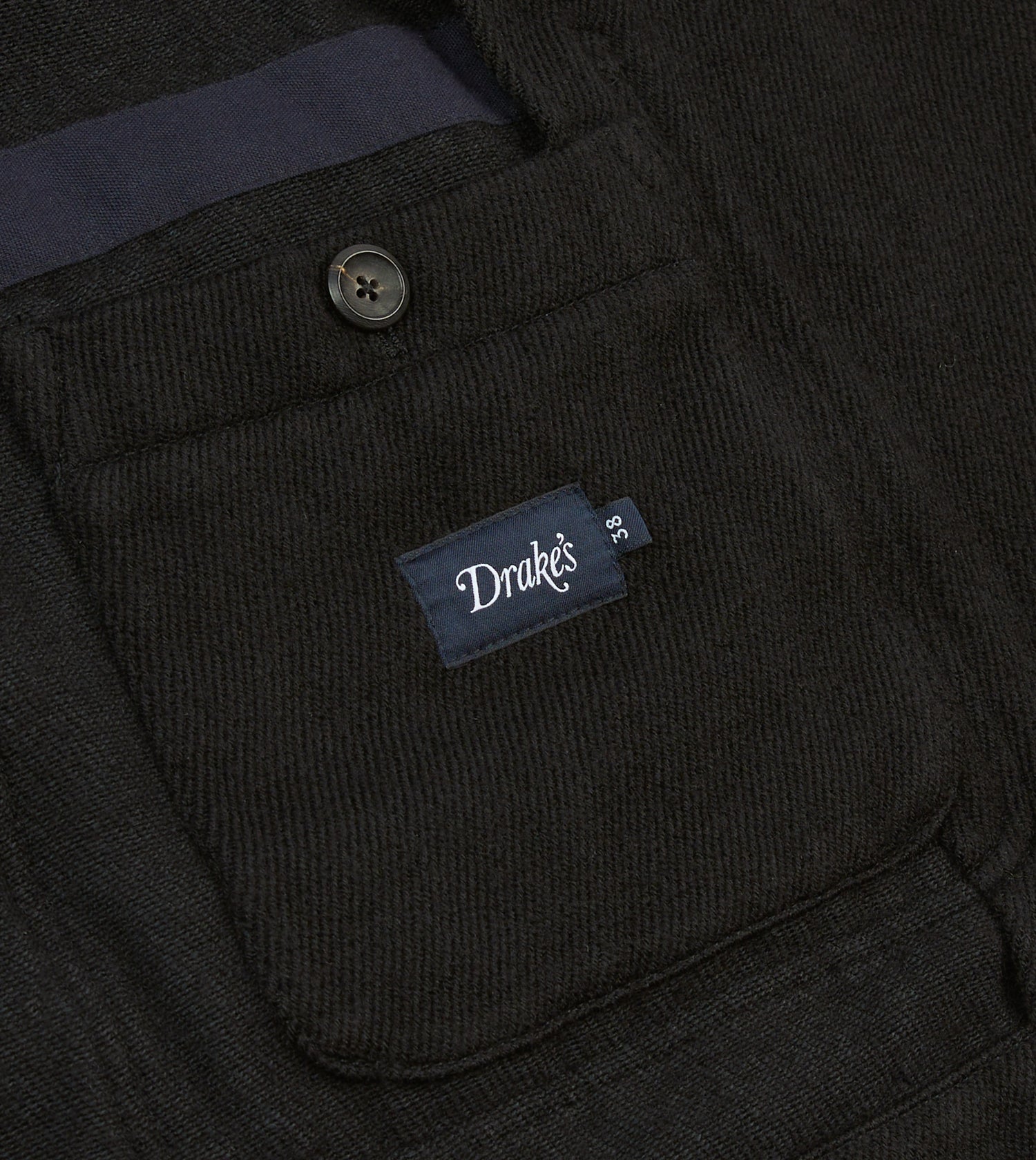 Navy Wool-Cotton Twill Field Games Blazer