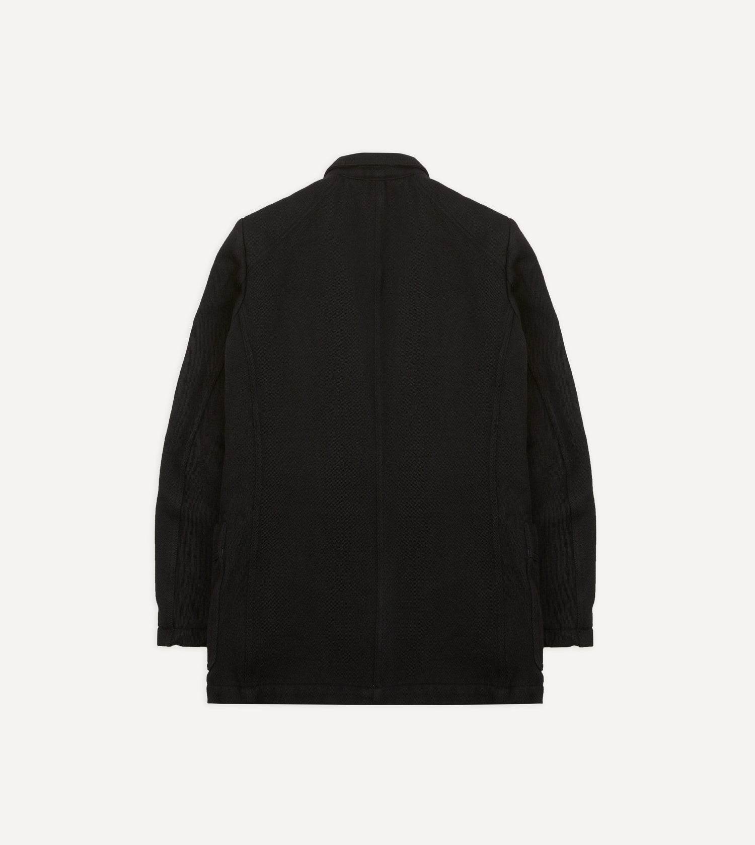 Navy Wool-Cotton Twill Field Games Blazer