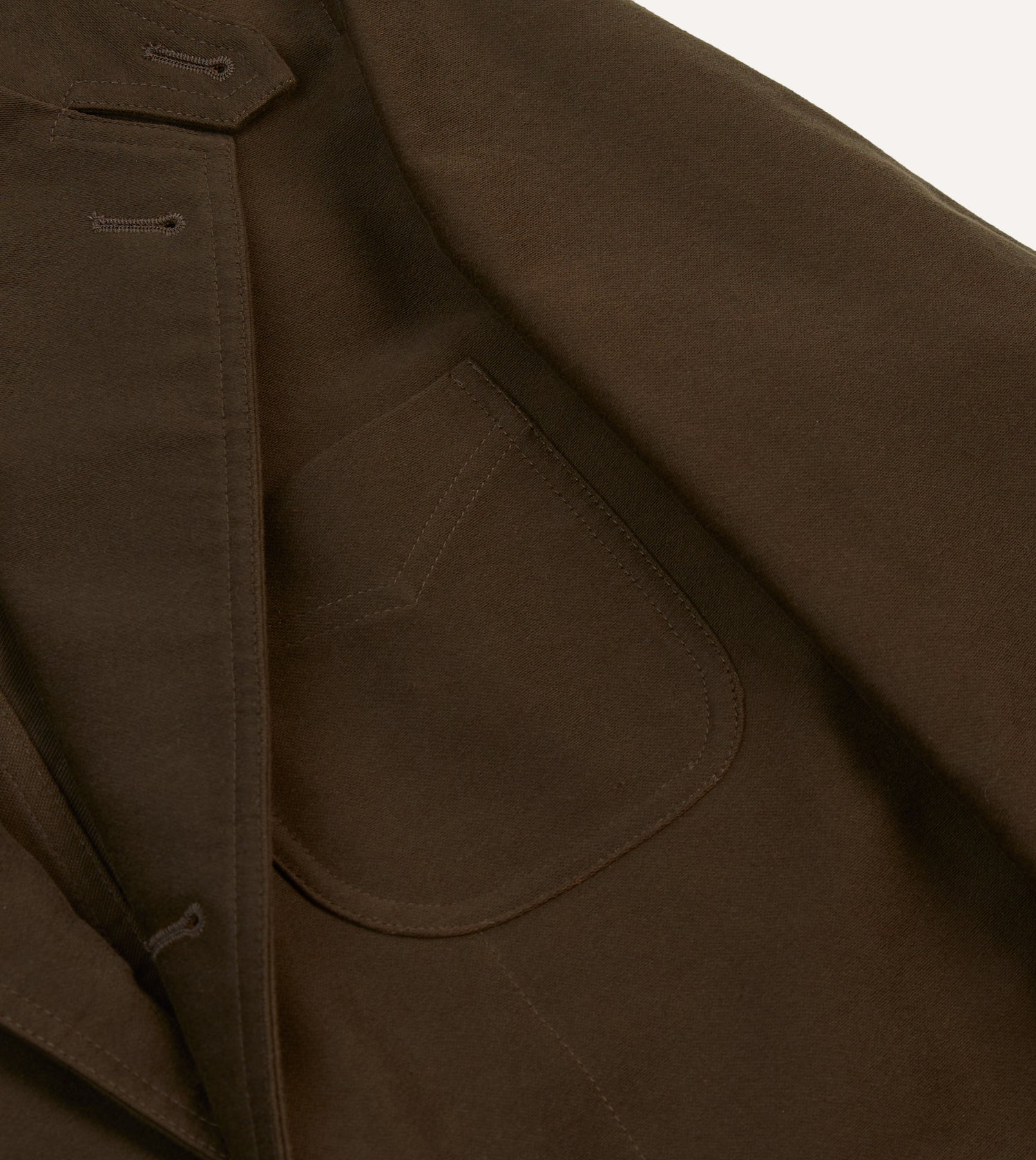 Brown Cotton Twill Western Games Blazer