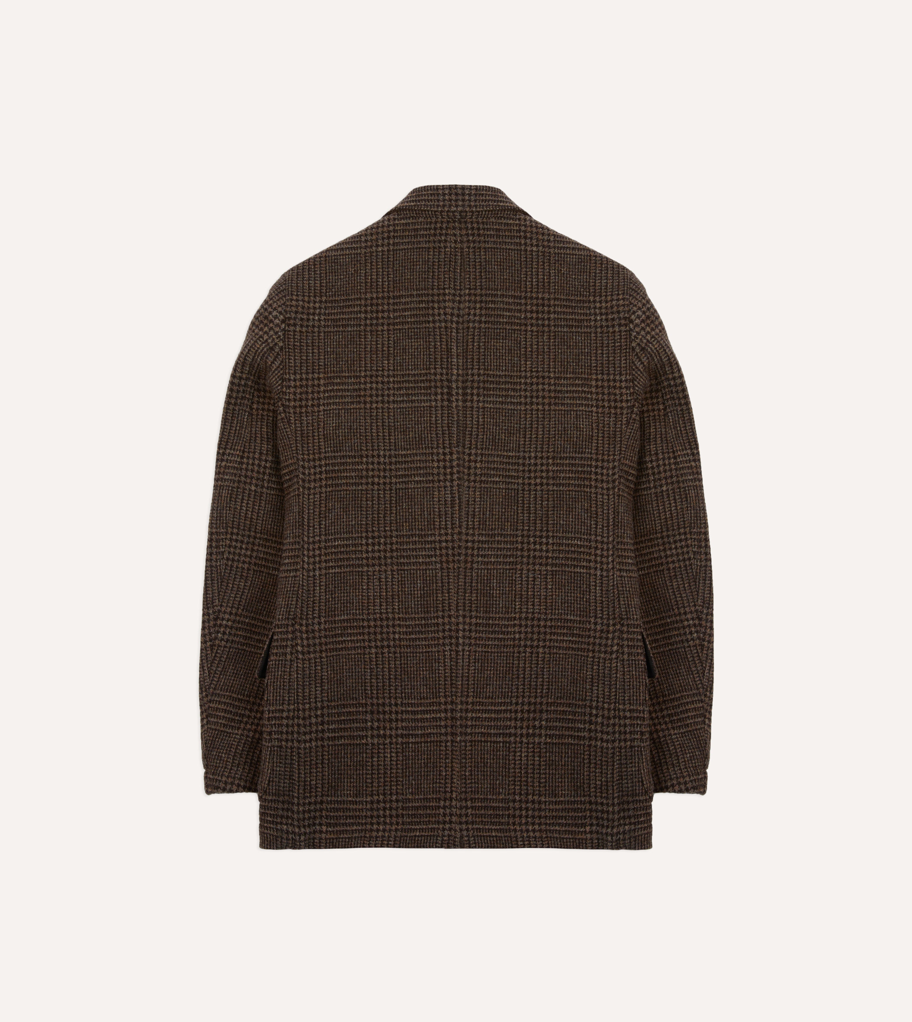 Dark Brown Prince of Wales Check Tweed Games Blazer Mk. VII