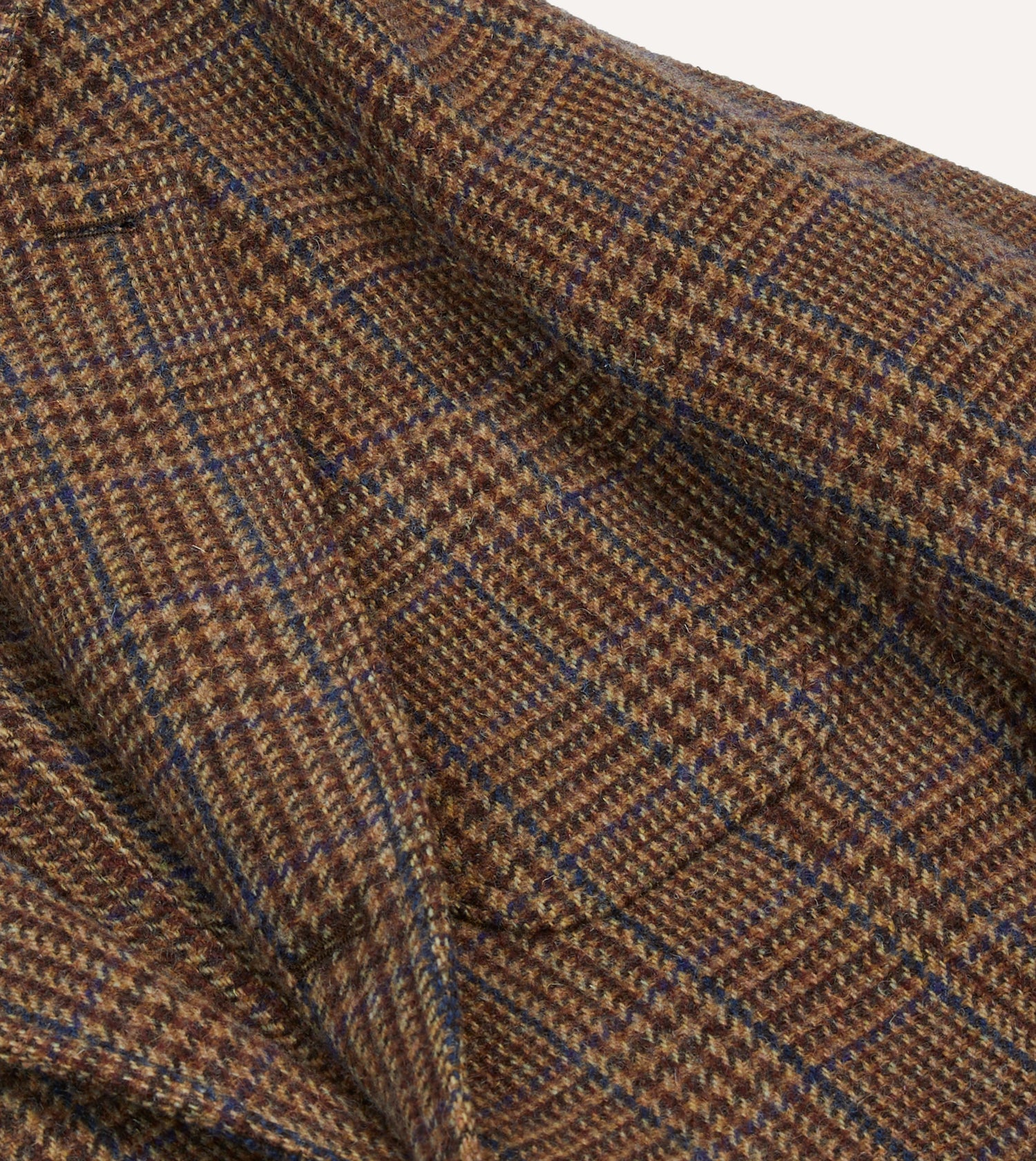 Brown Prince of Wales Check Tweed Games Blazer Mk. VII