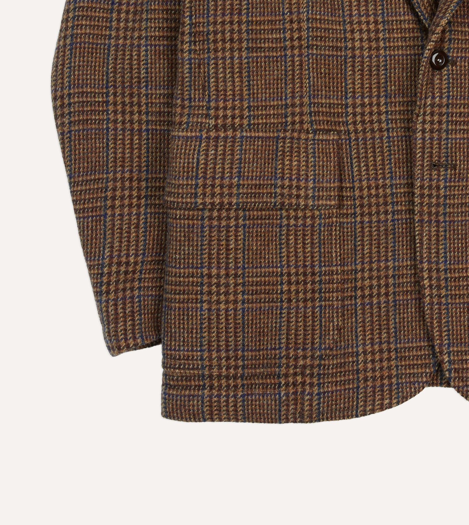 Brown Prince of Wales Check Tweed Games Blazer Mk. VII