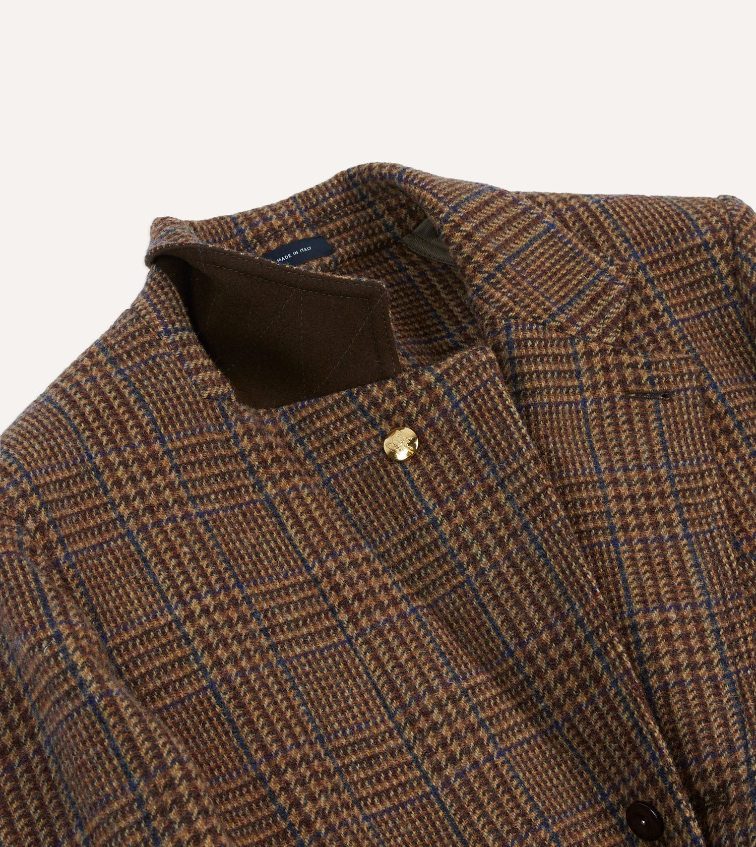 Brown Prince of Wales Check Tweed Games Blazer Mk. VII