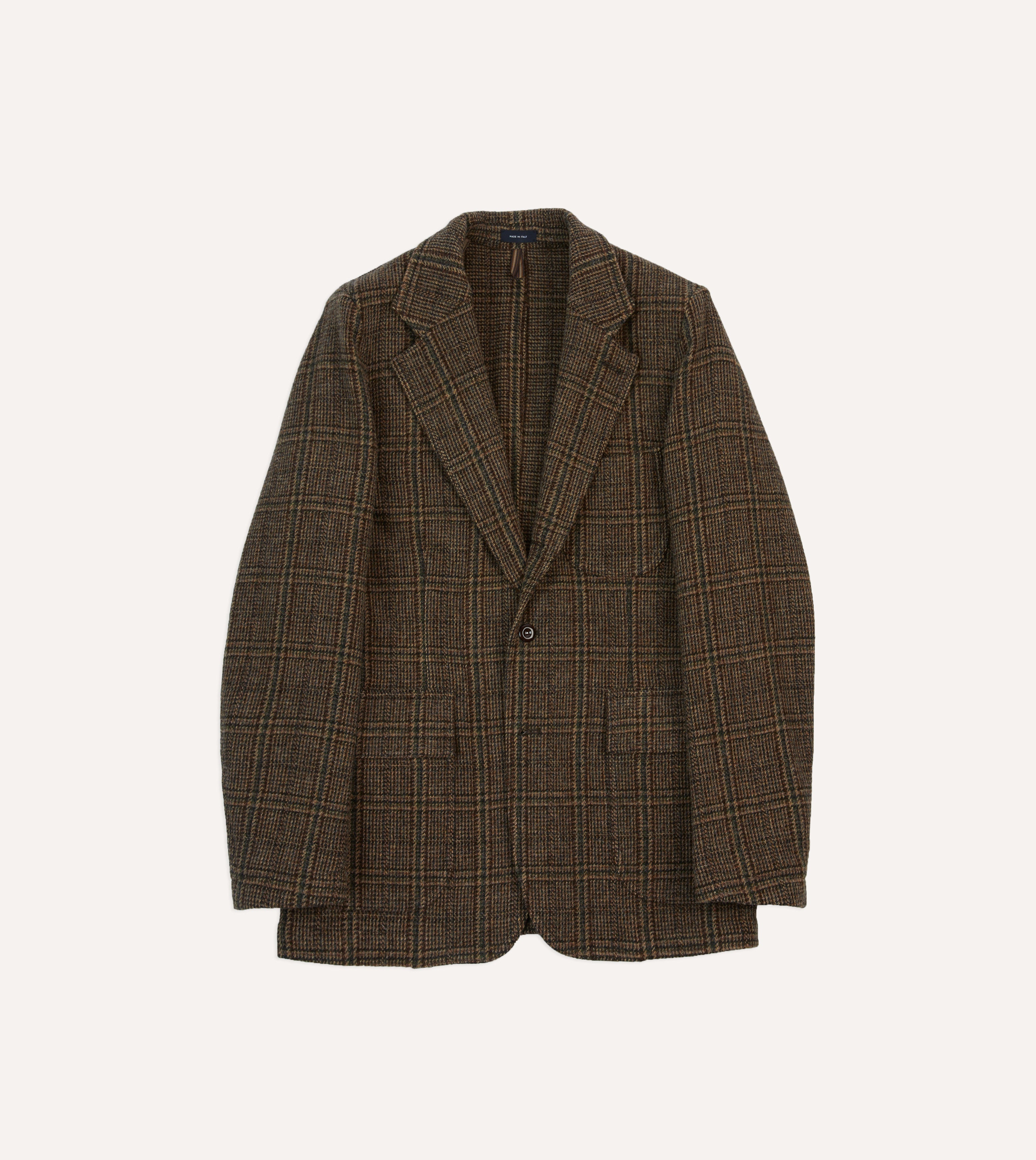 Brown Check Harris Tweed Games Blazer Mk. VII