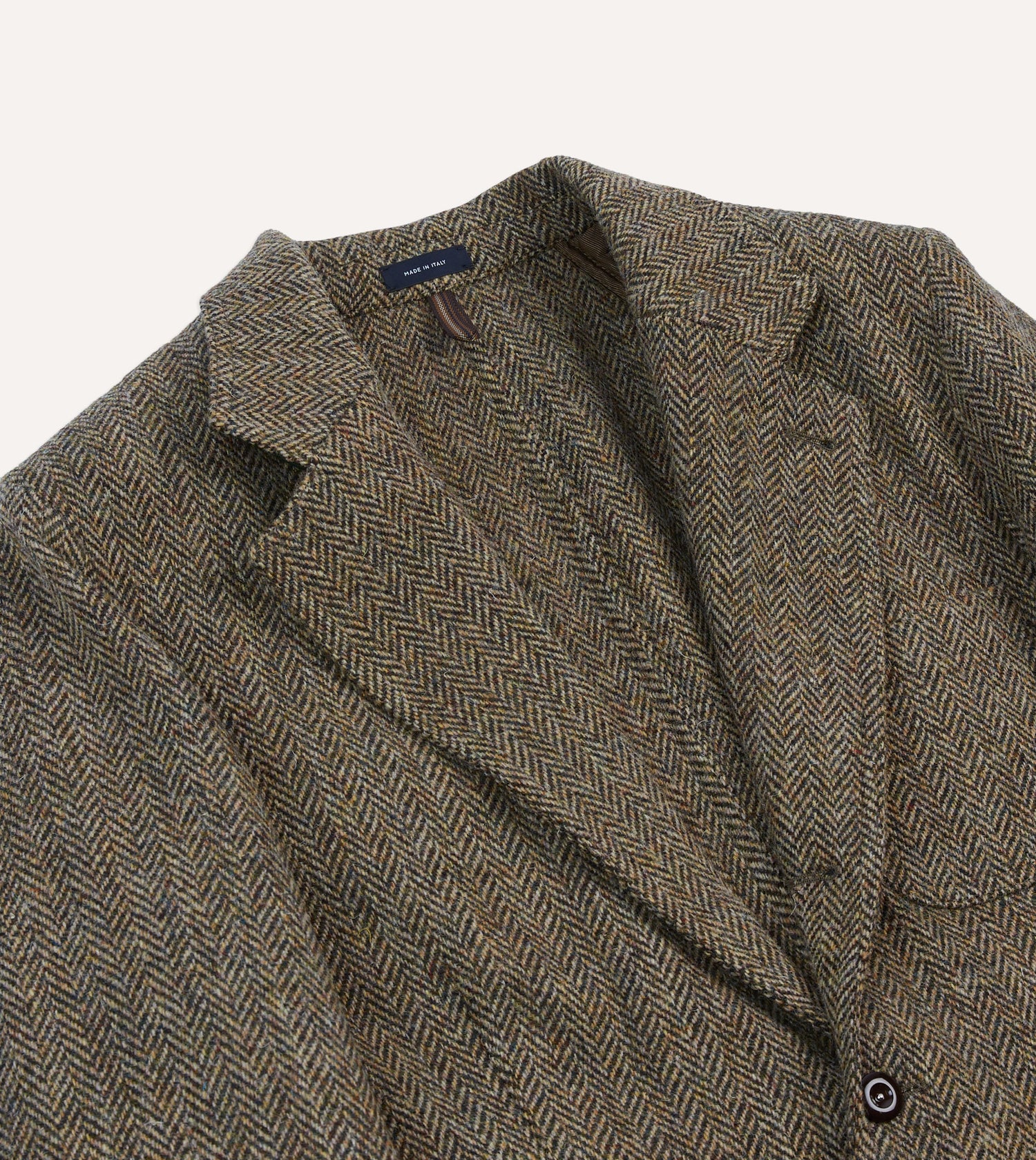 Olive Herringbone Harris Tweed Games Blazer Mk. VII
