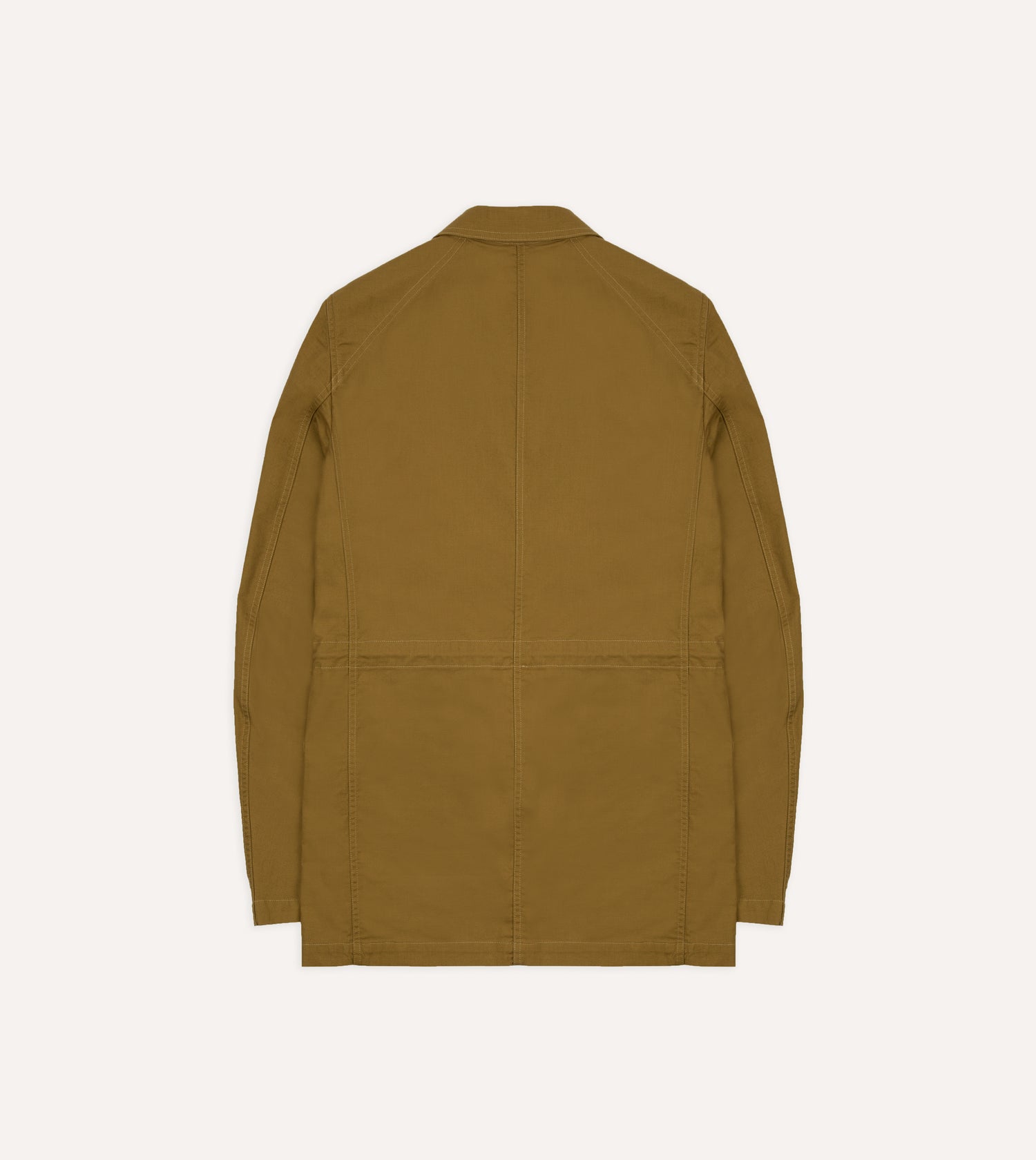 Olive Cotton Drawstring Games Blazer