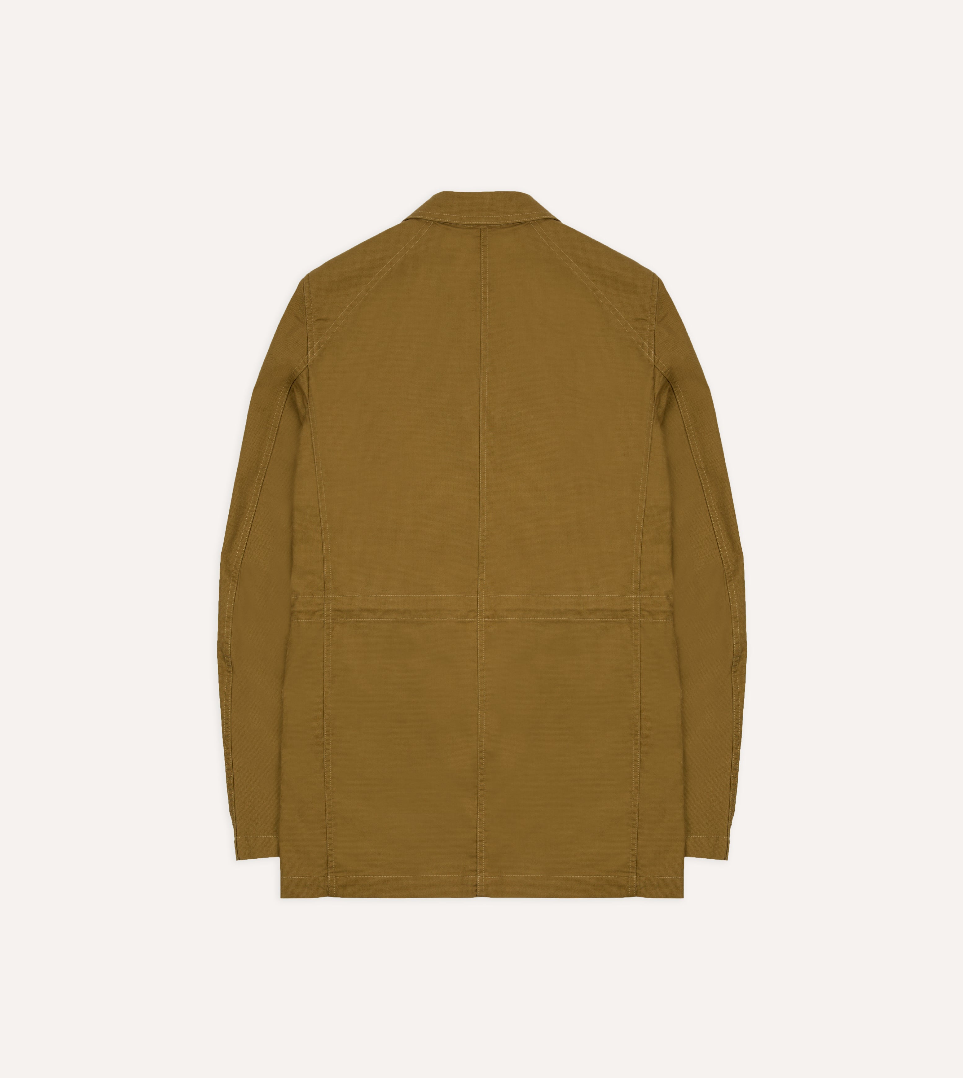 Olive Cotton Drawstring Games Blazer