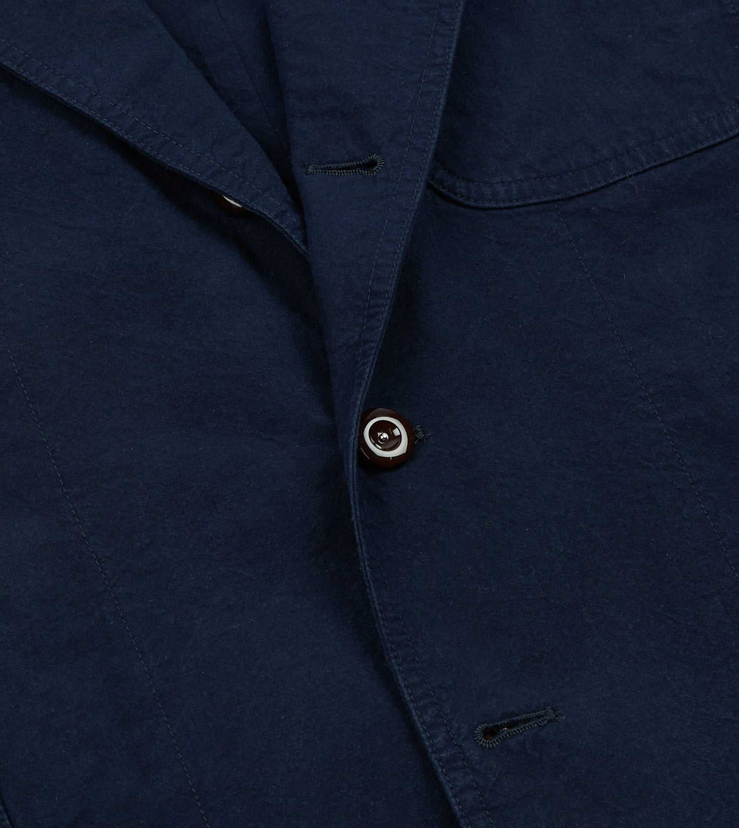 Navy Cotton-Linen Double Layer Games Blazer