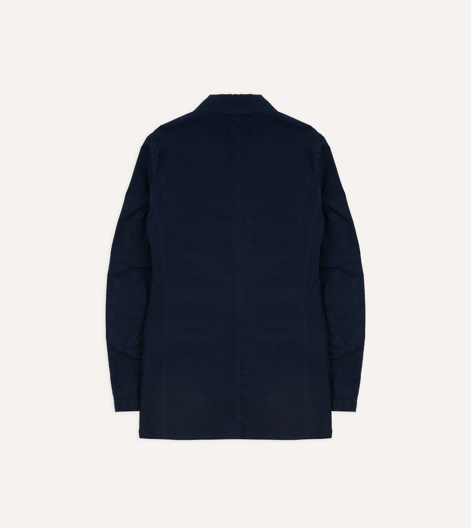 Navy Cotton-Linen Double Layer Games Blazer