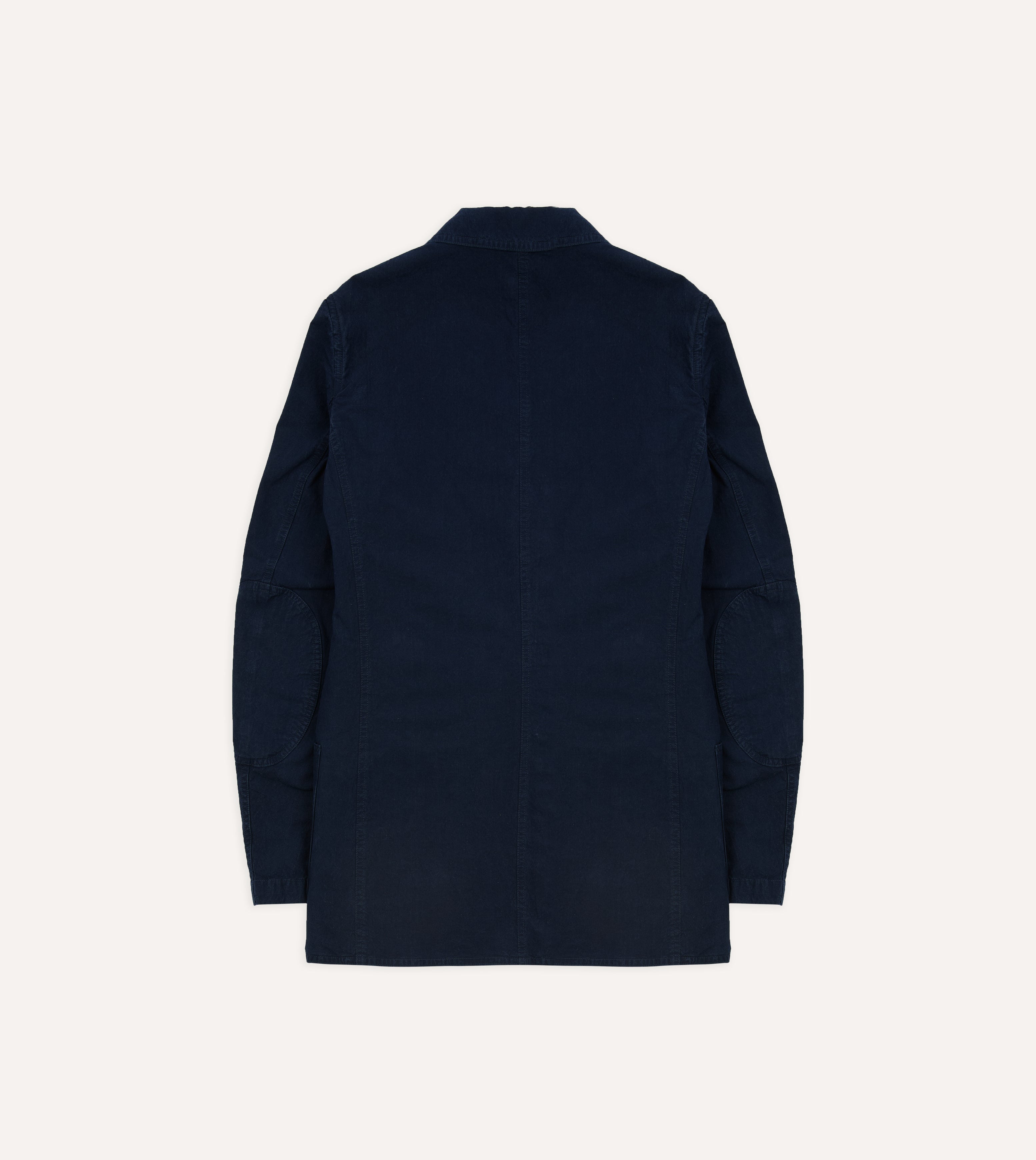 Navy Cotton-Linen Double Layer Games Blazer