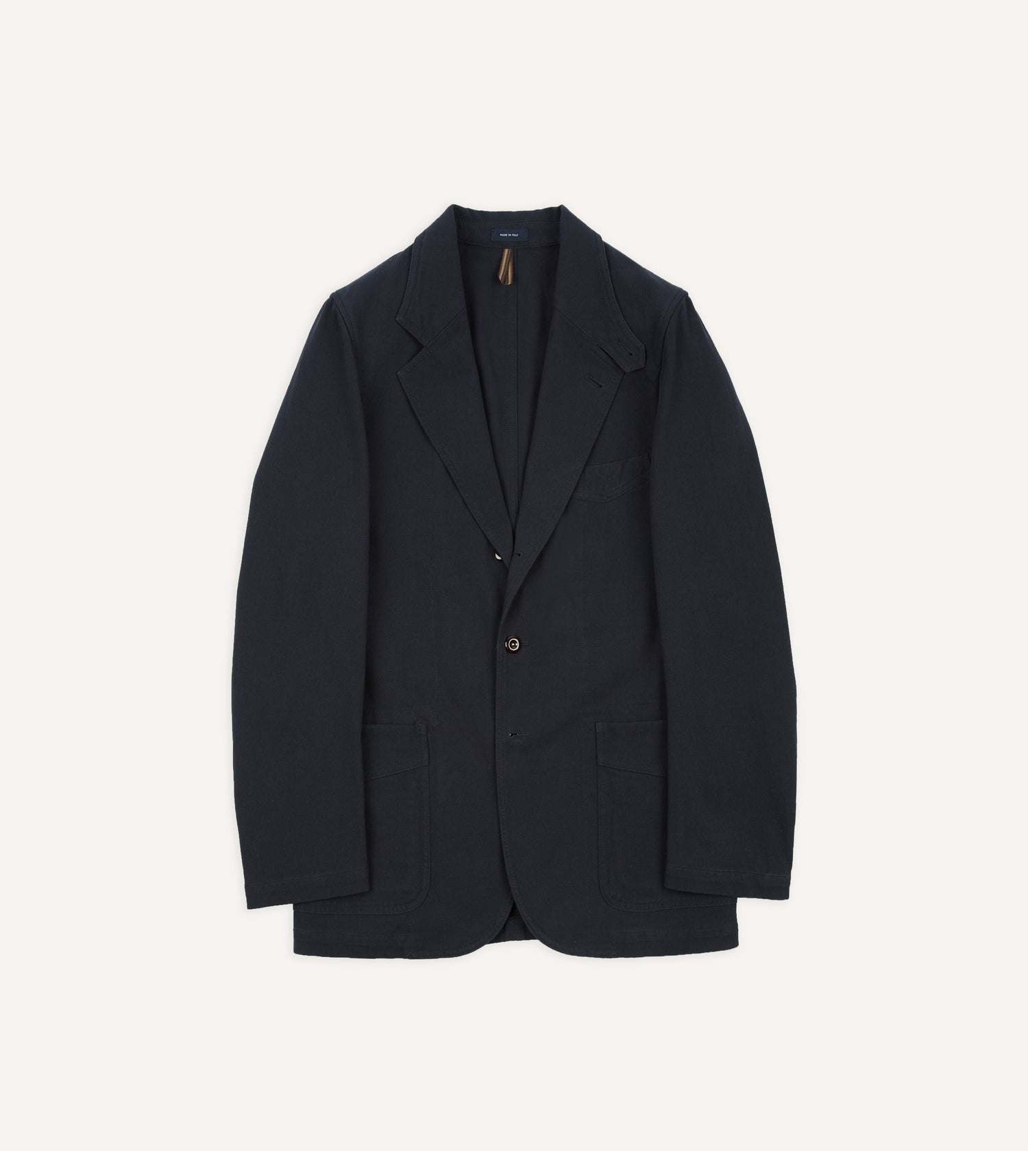 Navy Cotton Twill Field Games Blazer
