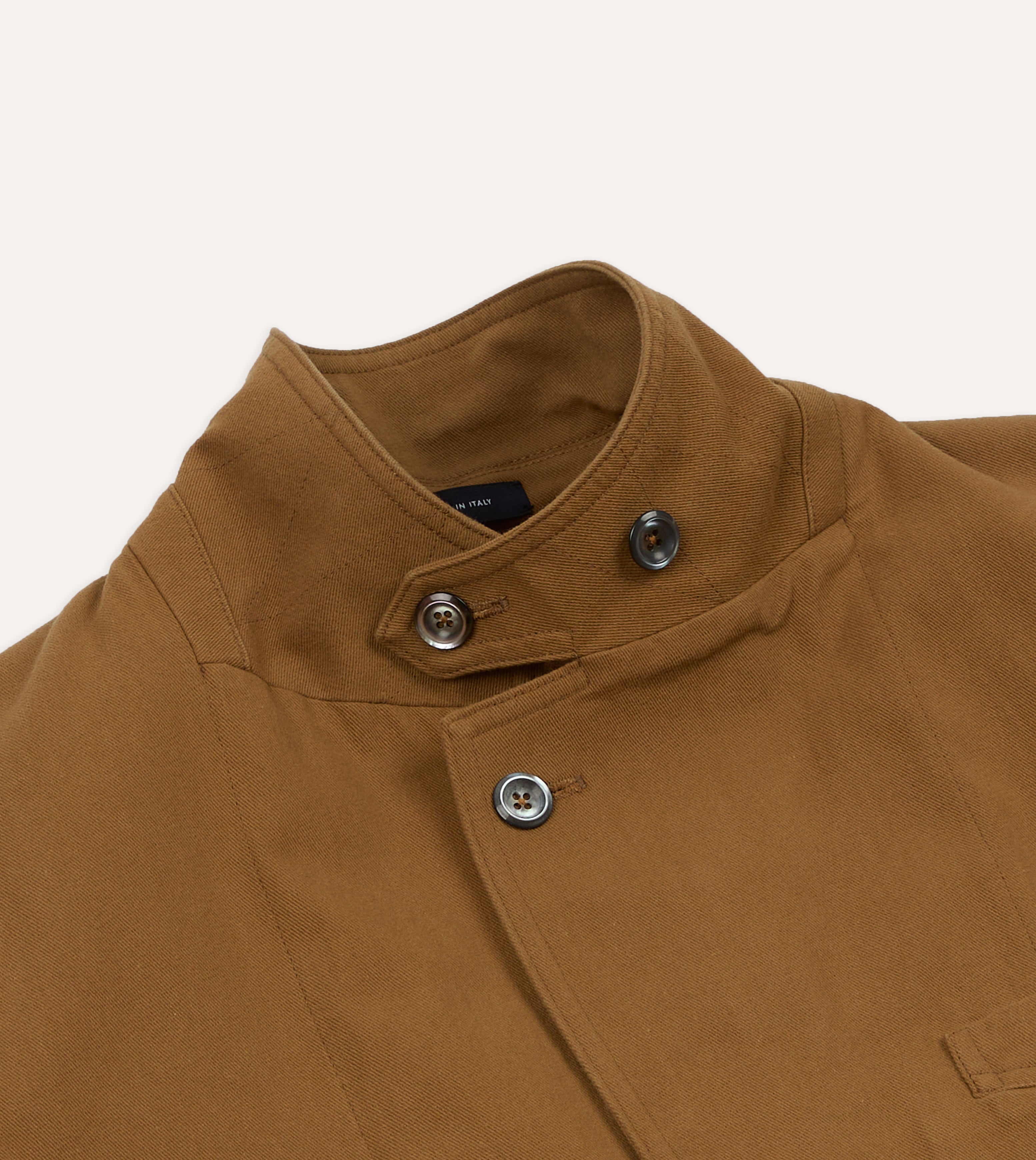 Camel Cotton Twill Field Games Blazer – Drakes US