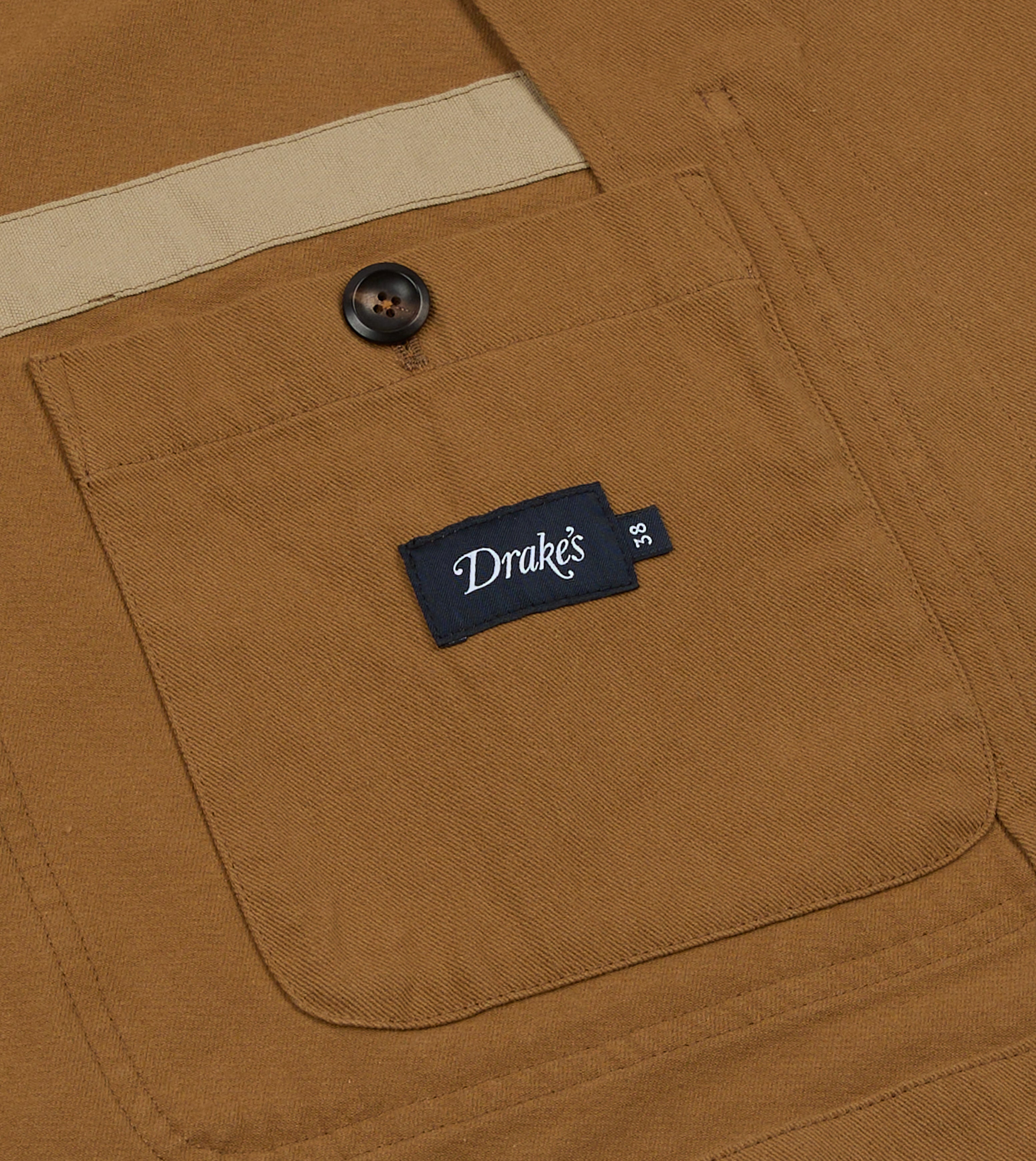 Camel Cotton Twill Field Games Blazer – Drakes US