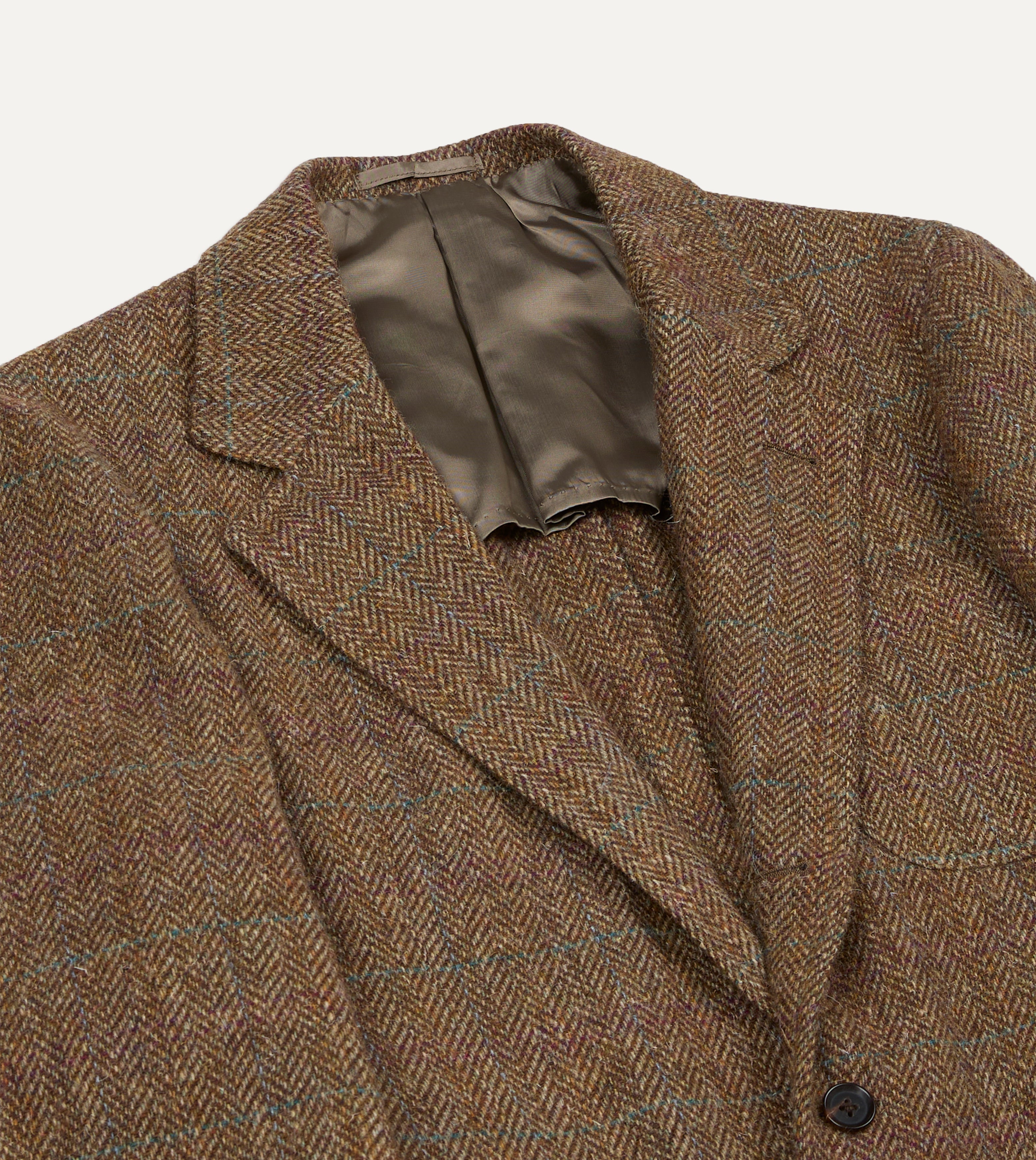 BEAMS F & Drake's Herringbone Tweed Blazer – Drakes US