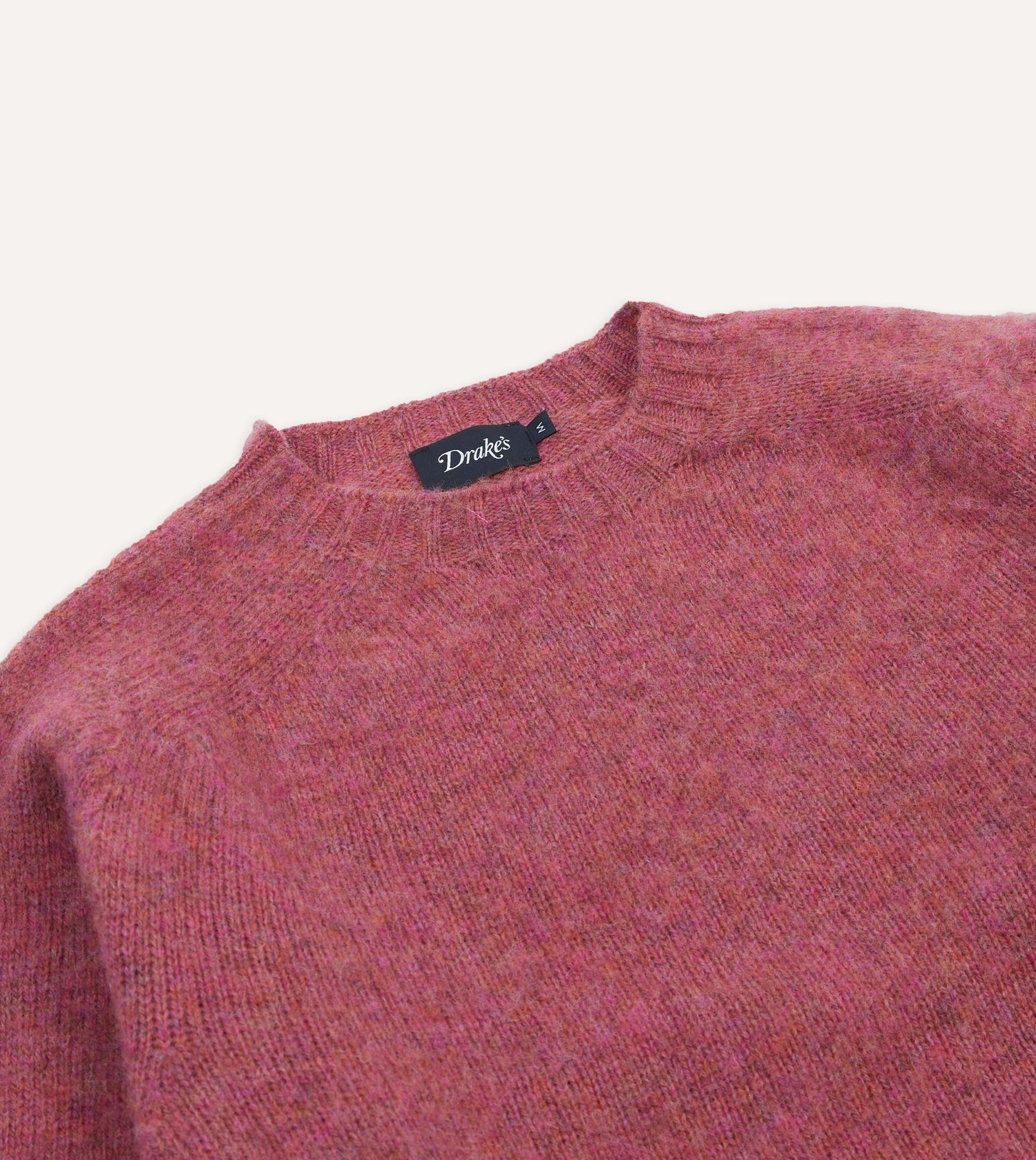 Mulberry Brushed Shetland Crew Neck Jumper