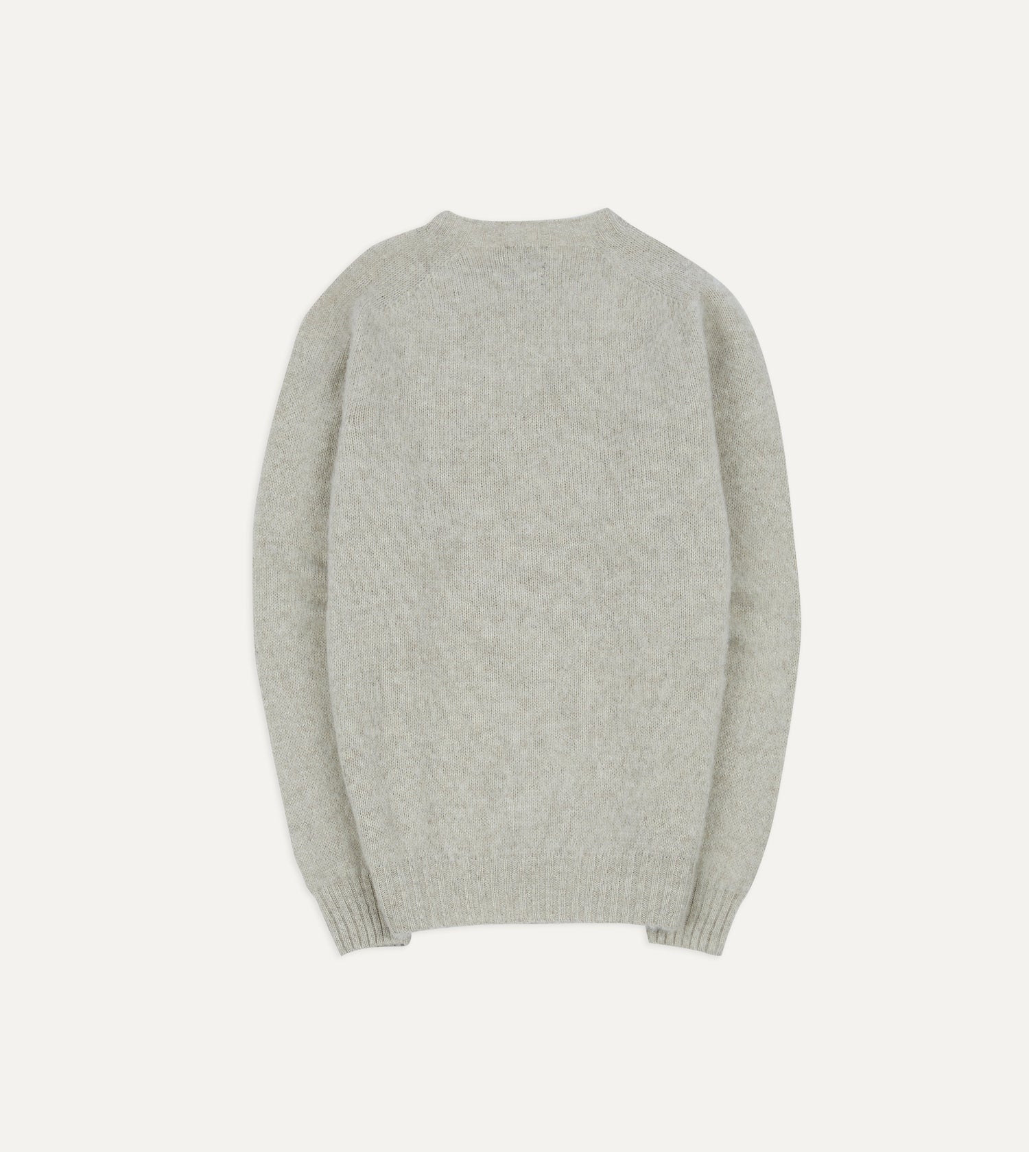 Stone Brushed Shetland Crew Neck Jumper