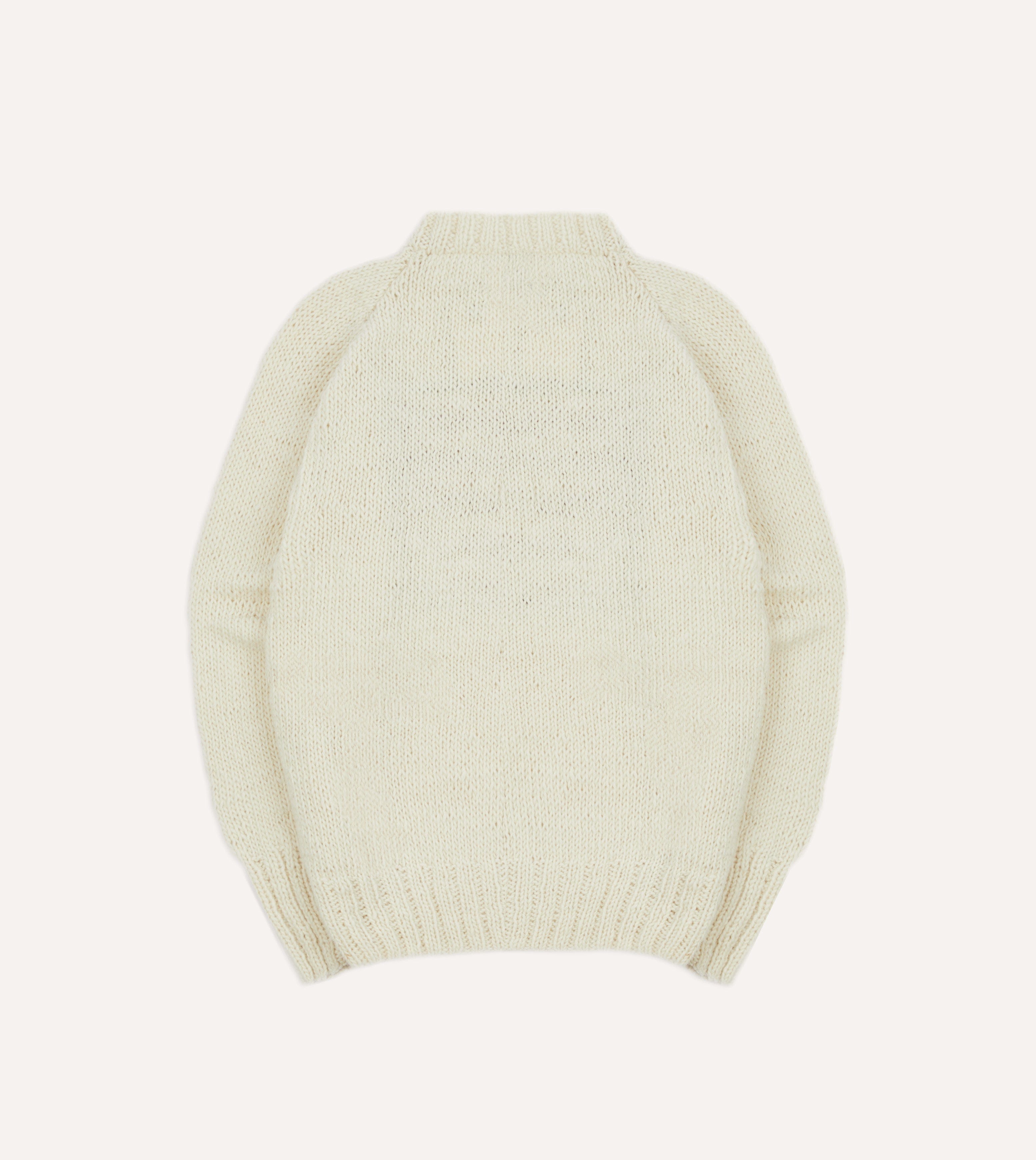 Chamula for Drake's Ecru Flag Merino Jumper