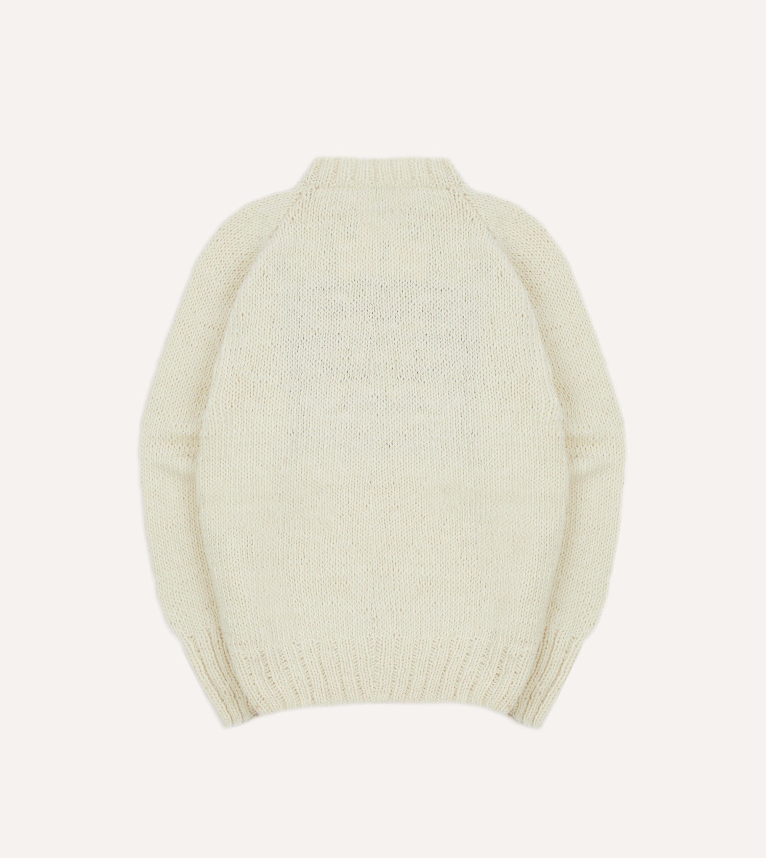 Chamula for Drake's Ecru Flag Merino Jumper