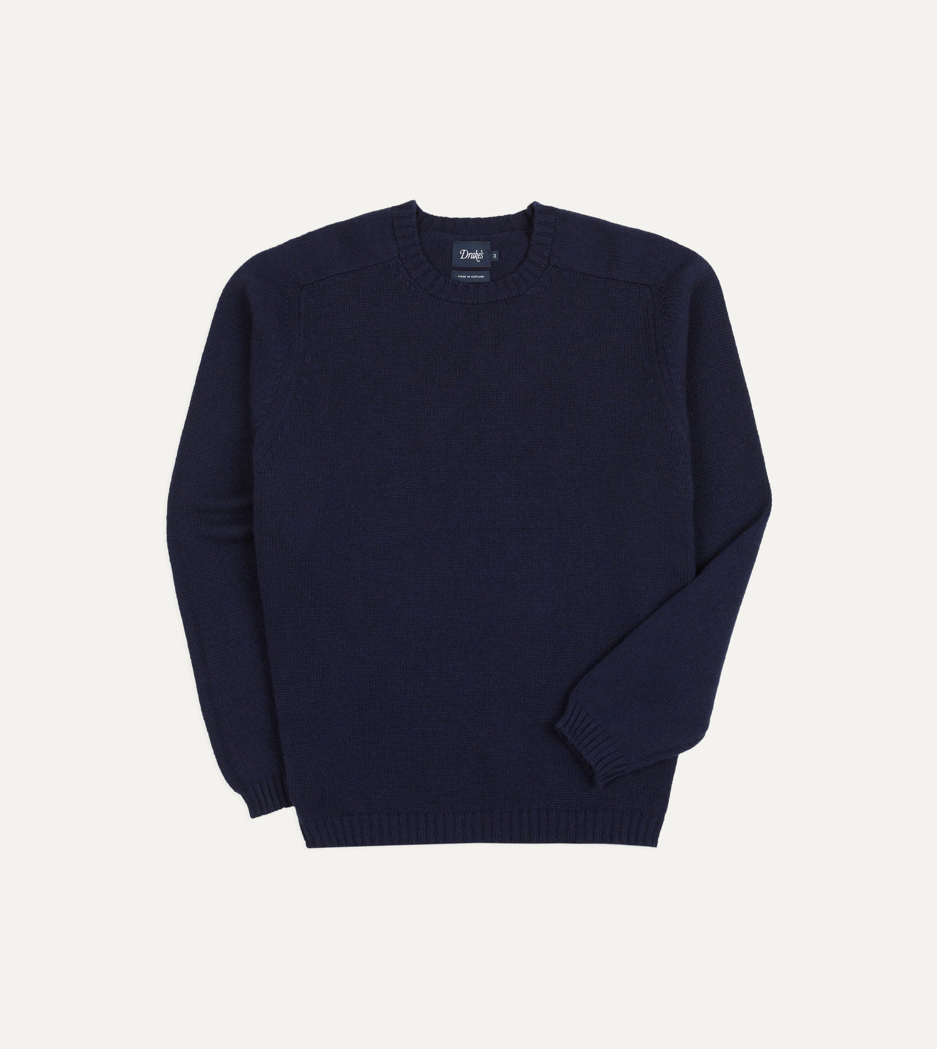 Navy Cashmere Crew Neck Jumper