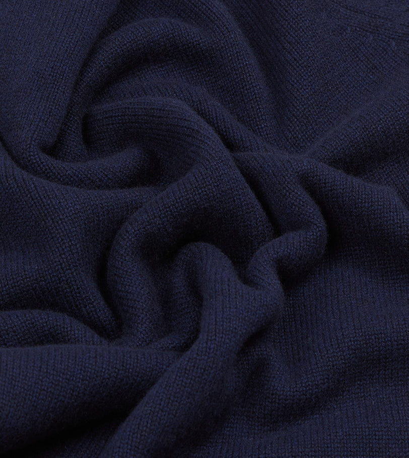 Navy Cashmere Crew Neck Jumper