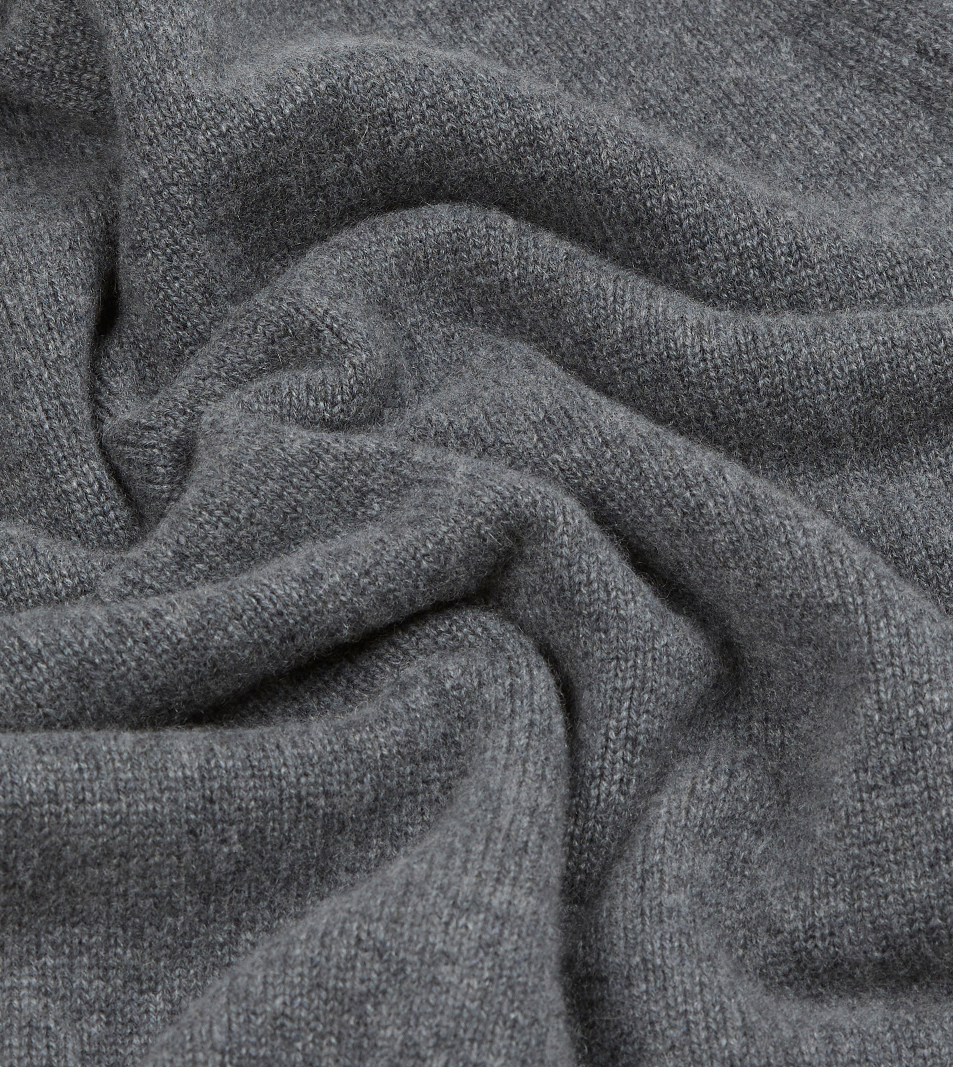Grey Cashmere Crew Neck Jumper