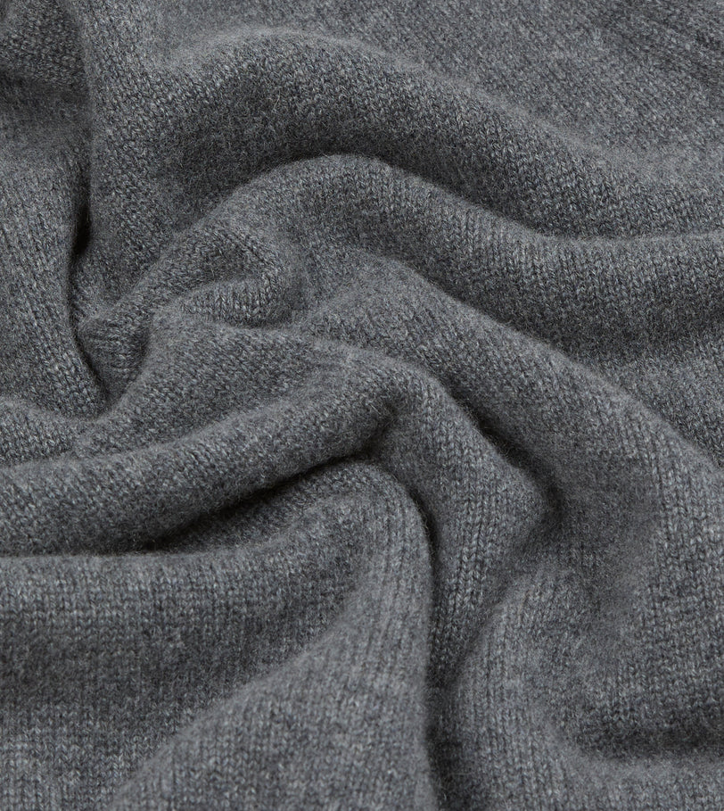 Grey Cashmere Crew Neck Jumper