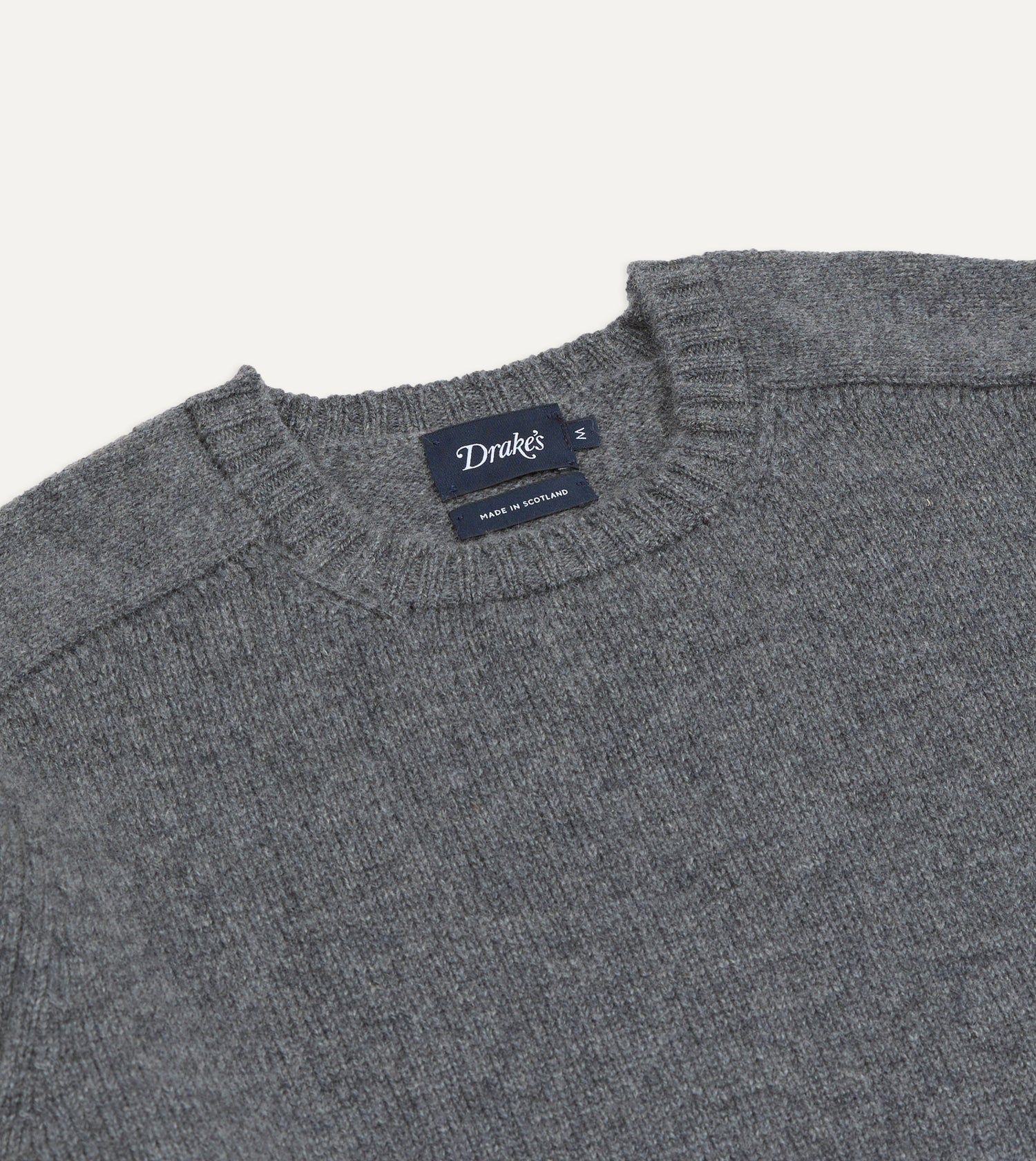 Grey Cashmere Crew Neck Jumper